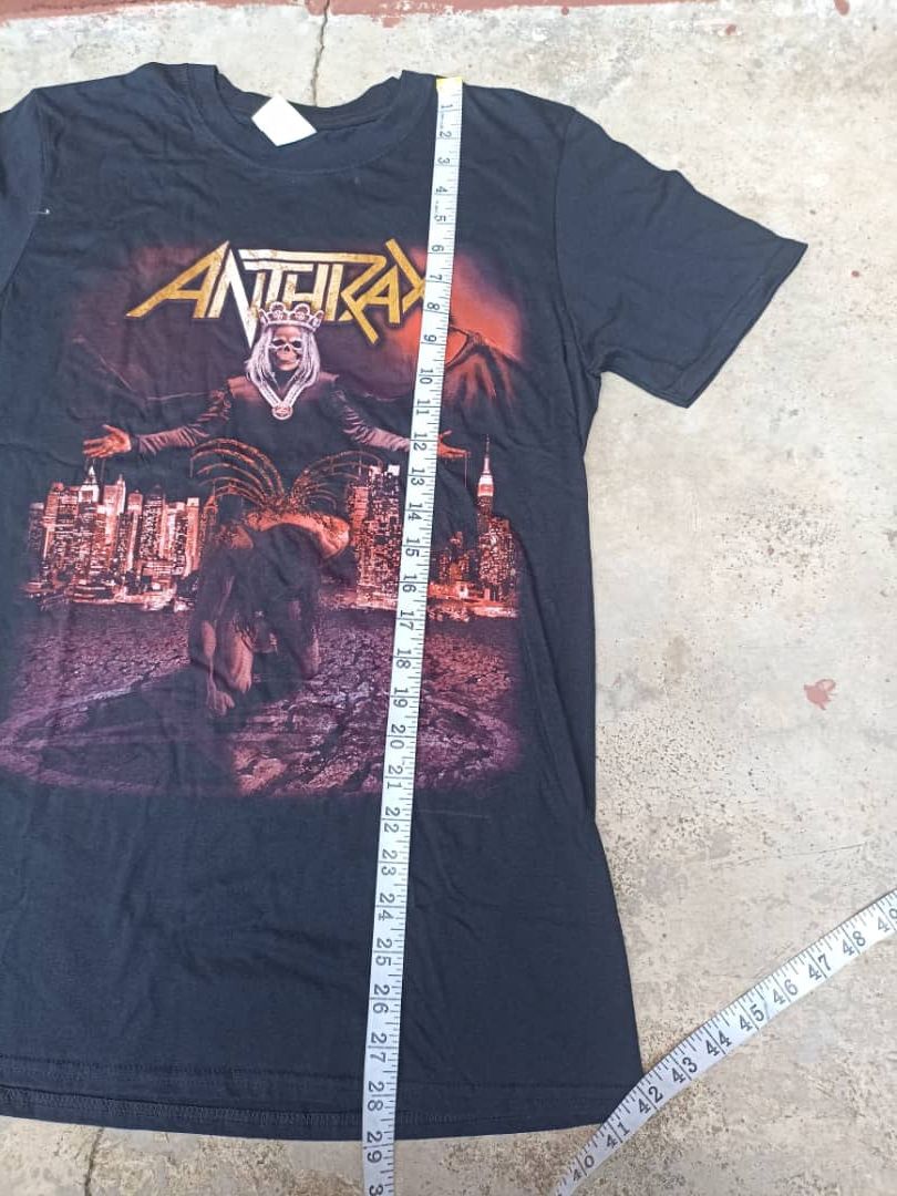 Band Tees T Shirt Anthrax Rock world band tour 2017 Size US M / EU 48-50 / 2 - 11 Thumbnail
