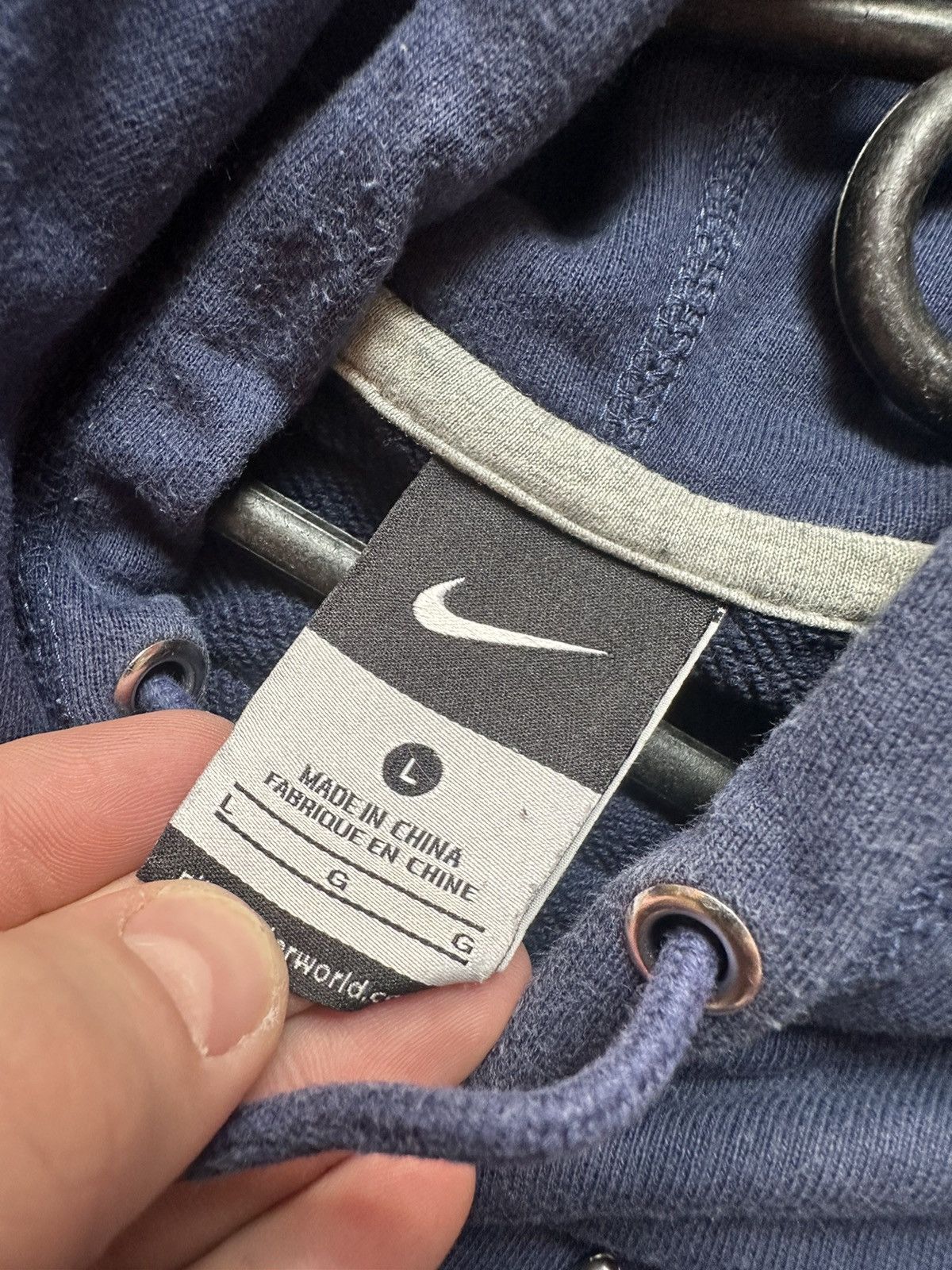 Nike × Vintage Vintage Nike Barcelona soccer hoodie size L logo Size US L / EU 52-54 / 3 - 7 Thumbnail
