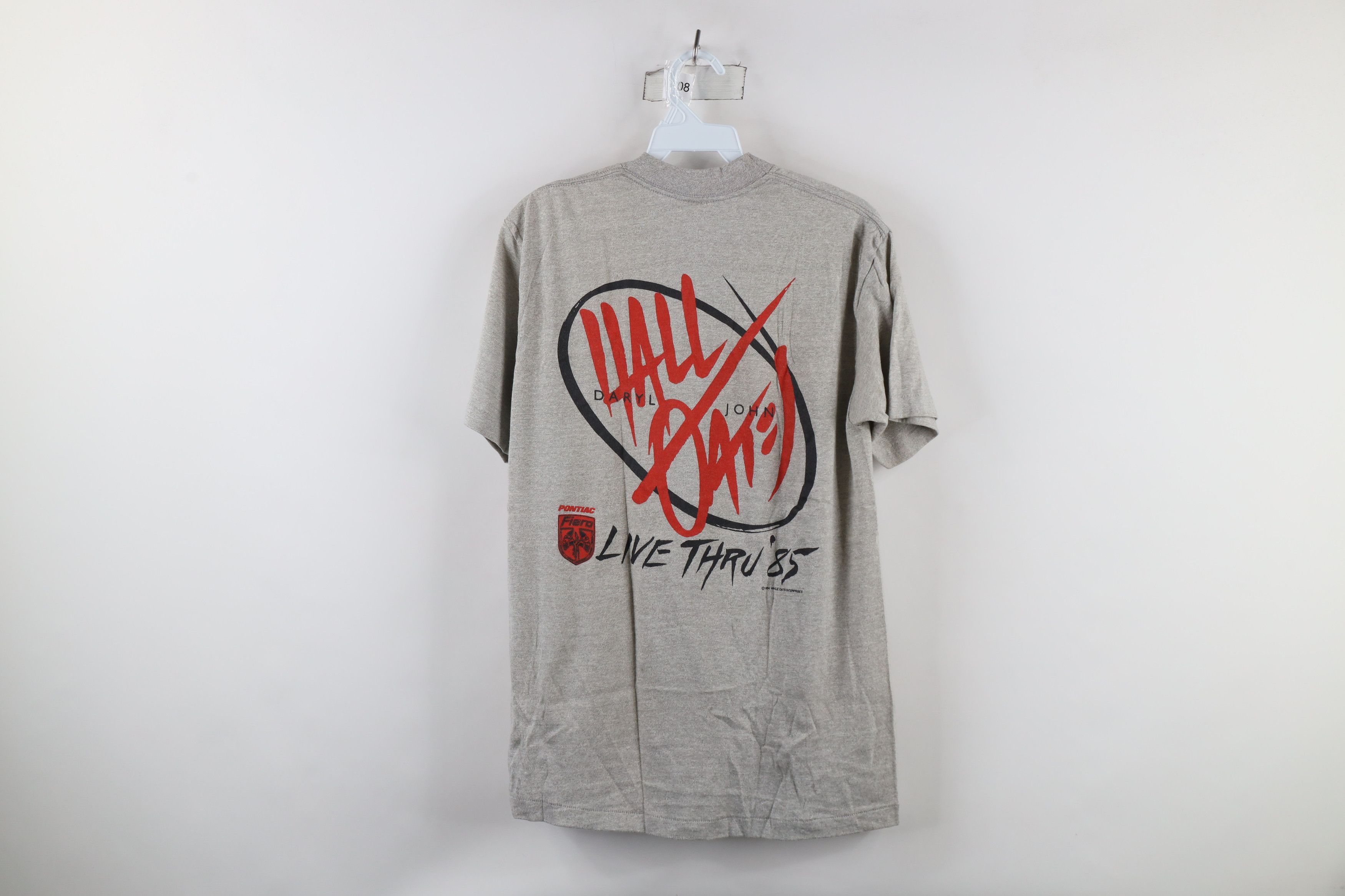 Vintage Vintage 80s Boom Tour Hall and Oates Band T-Shirt Gray USA Size US L / EU 52-54 / 3 - 16 Thumbnail
