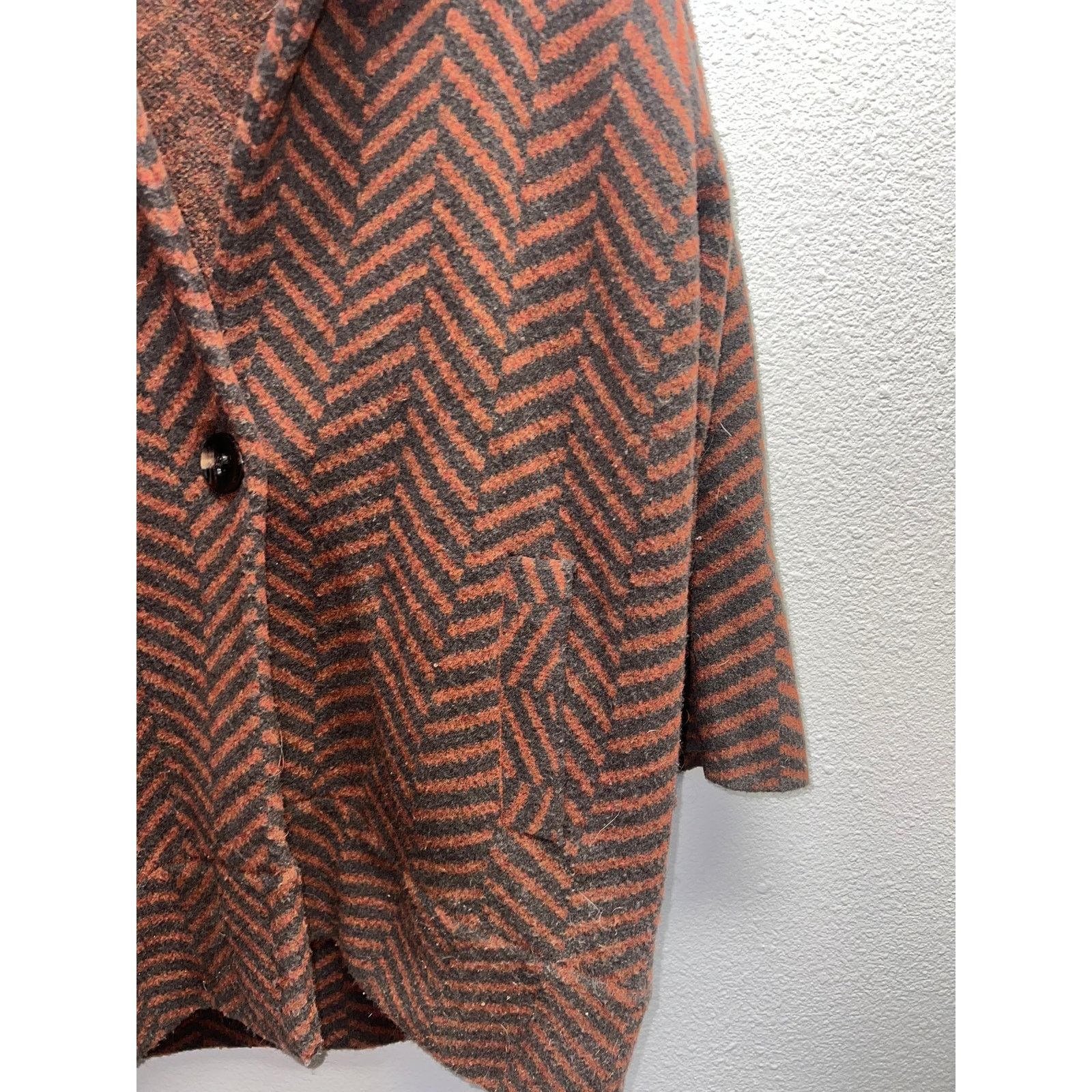 Vintage Womens Anthropologie Moth Sweater Orange Cardigan Large Size L / US 10 / IT 46 - 3 Thumbnail