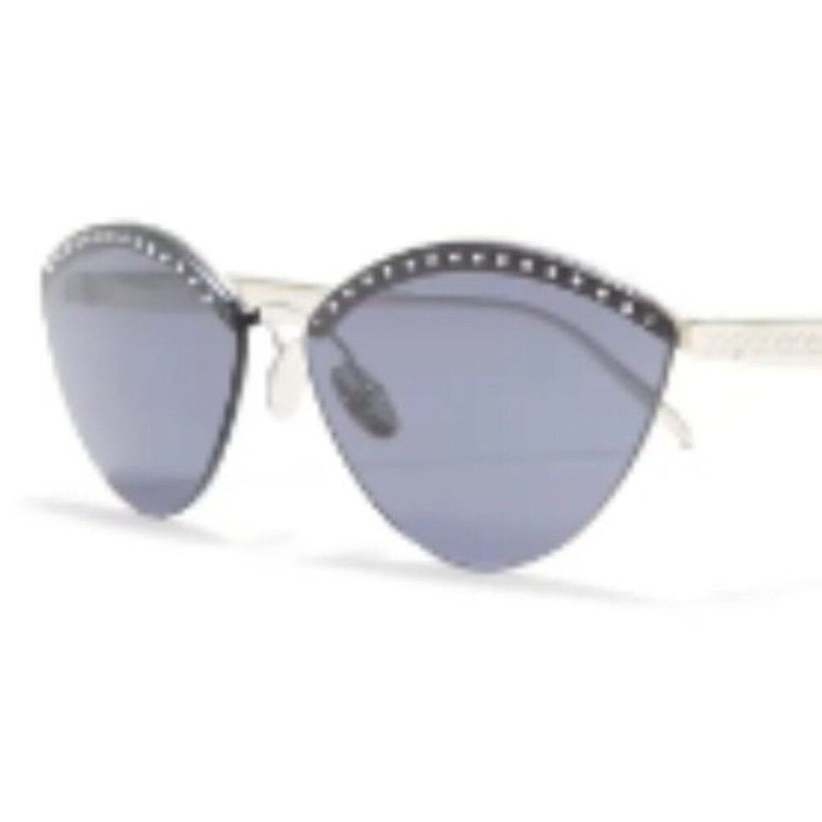 Alaia ALAÏA 61mm Cat Eye Sunglasses silver blue Size ONE SIZE - 3 Thumbnail