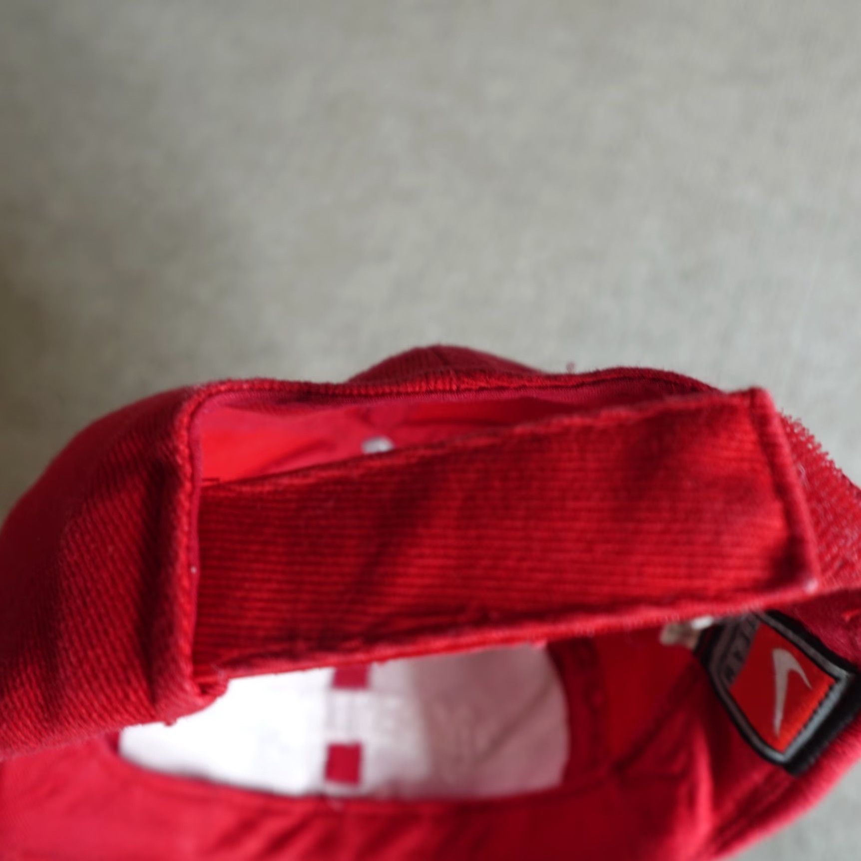 Nike VINTAGE Nike Hat Red Maryland Terps Team Strapback Dadhat Size ONE SIZE - 6 Thumbnail