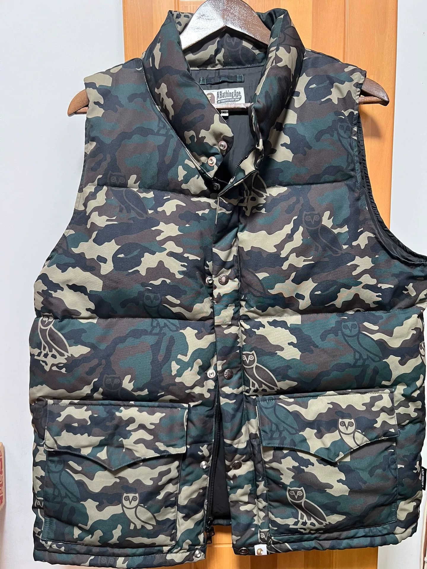 Bape BAPE BAPExOVO Camouflage Puffer Vest Size US XL / EU 56 / 4 - 1 Thumbnail