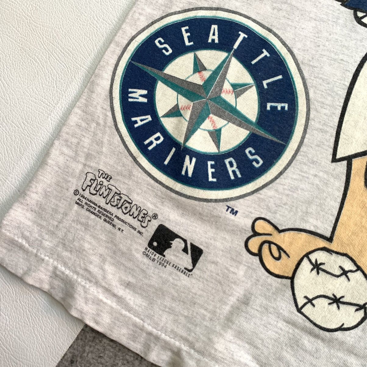 Vintage VINTAGE TSHIRT MARINERS X THE FLINTSTONE Size US L / EU 52-54 / 3 - 3 Thumbnail