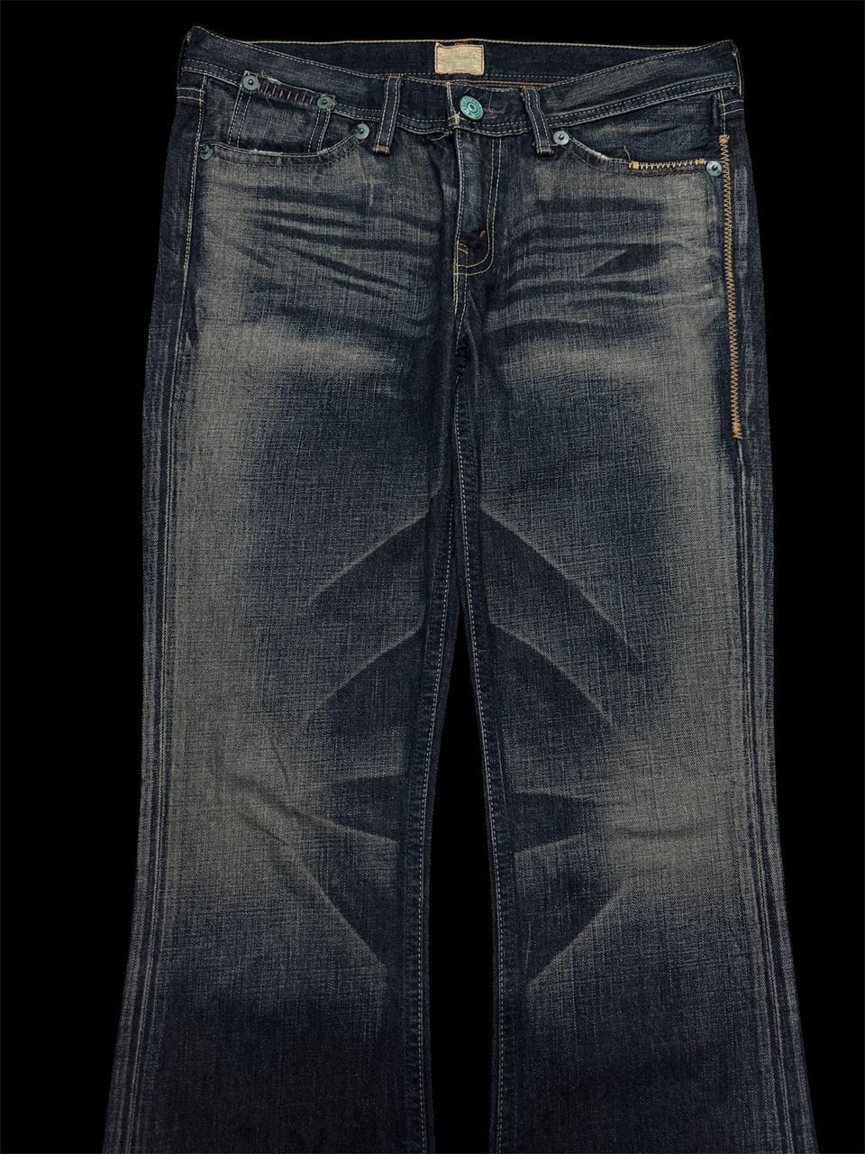If Six Was Nine Bell Bottom💥90s Levi’s RedLoop Sick Whisker Rusty Bootcut Size US 30 / EU 46 - 3 Thumbnail