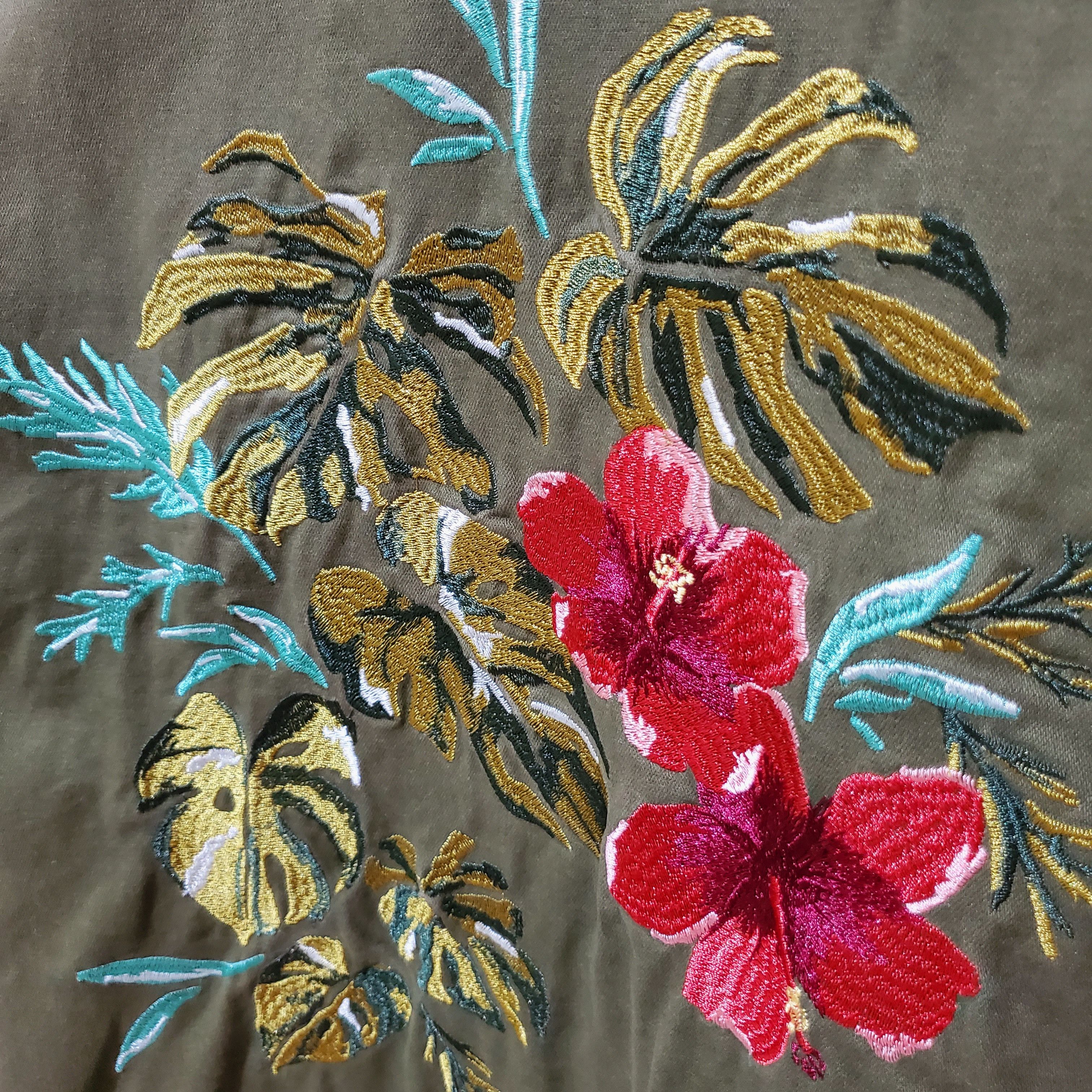 Zara Vintage ZARA BASIC Outer wear Flower Embroidered Mod Coat Size M / US 6-8 / IT 42-44 - 8 Thumbnail