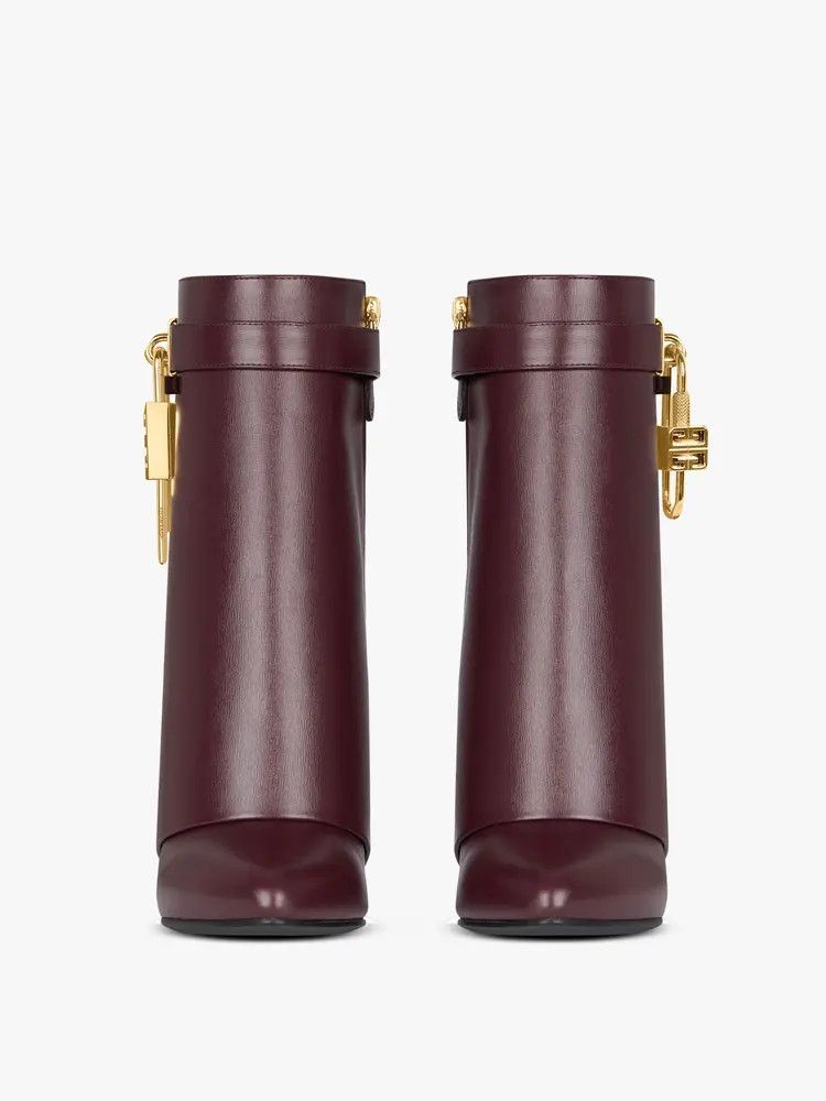 Givenchy o1srvl11e0625 Shark Lock Ankle Boots 90mm in Brown Size US 10 / IT 40 - 3 Thumbnail