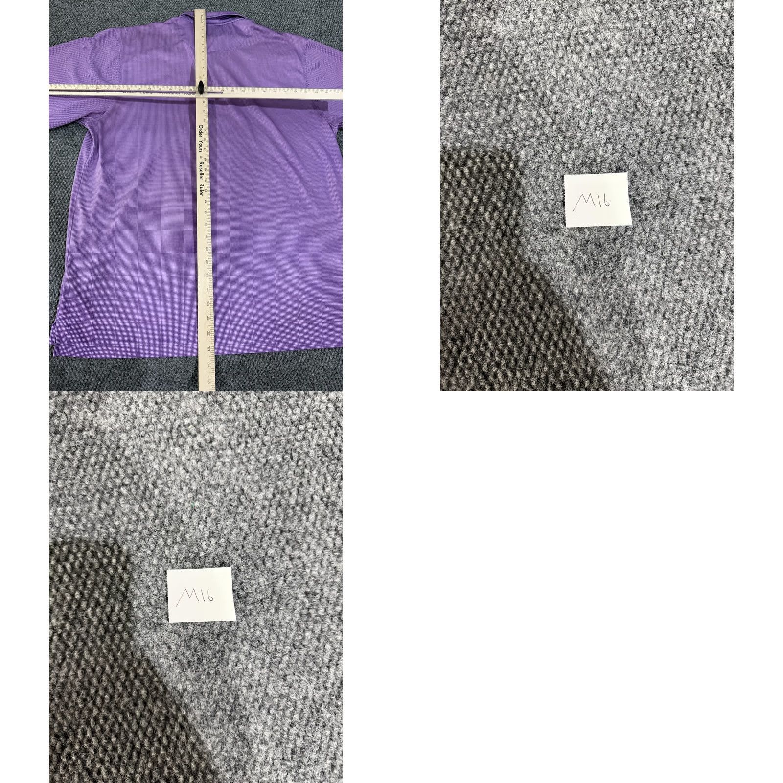 Vintage Donald Ross Polo Shirt Mens XL Purple Gingham Short Sleeve Golf Performance Knit Size US XL / EU 56 / 4 - 9 Thumbnail