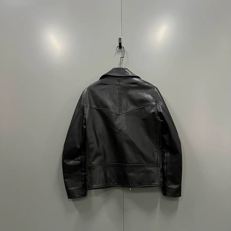 Givenchy Givenchy Size50 Black Multi-Zipper Motorcycle Leather Jacke Size US M / EU 48-50 / 2 - 2 Thumbnail