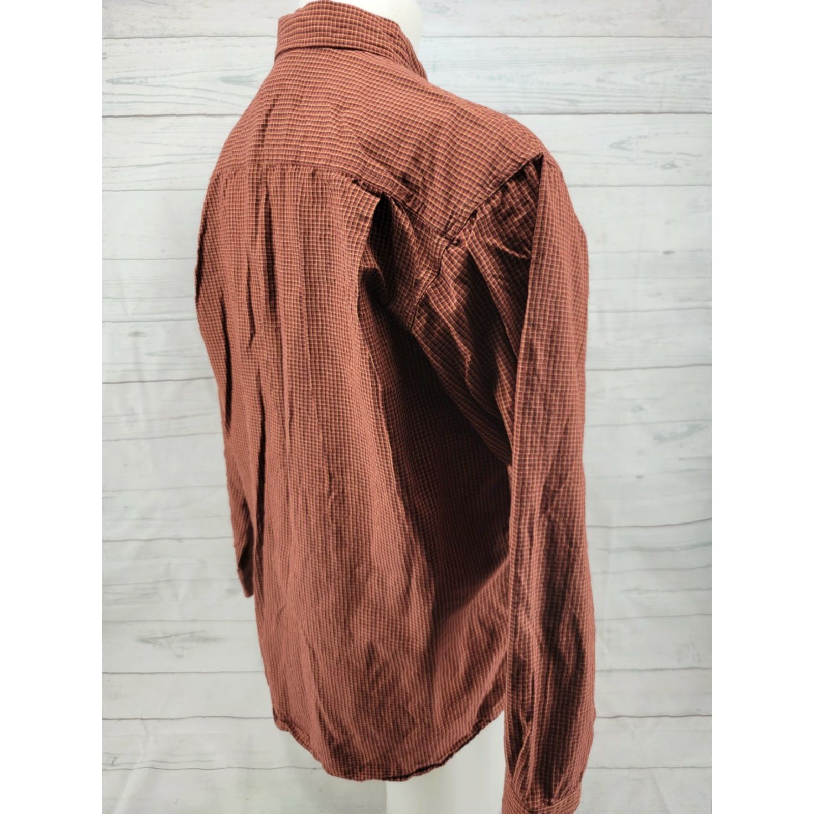 Vintage Columbia Button-Front Long Sleeve Shirt Mens Size Large Brown Orange Pattern Size US L / EU 52-54 / 3 - 5 Thumbnail