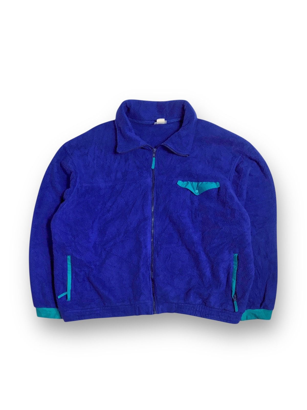 L.L. Bean × Vintage 90s L.L.Bean Vintage Heavyweight Fleece Jacket Size US XXL / EU 58 / 5 - 1 Thumbnail