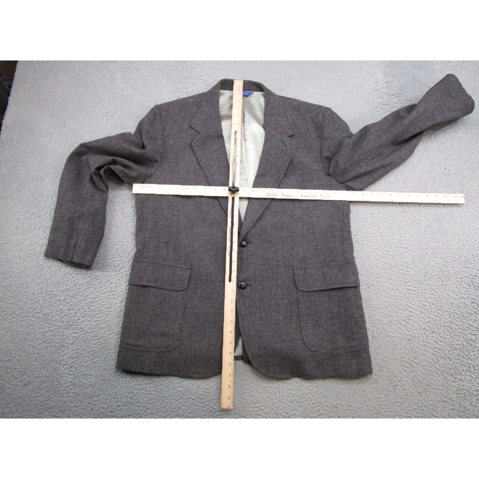 Pendleton Vintage Pendleton Blazer Men's Tweed Wool Elbow Patches 2 Button Size 46 Coat Size 46R - 4 Thumbnail