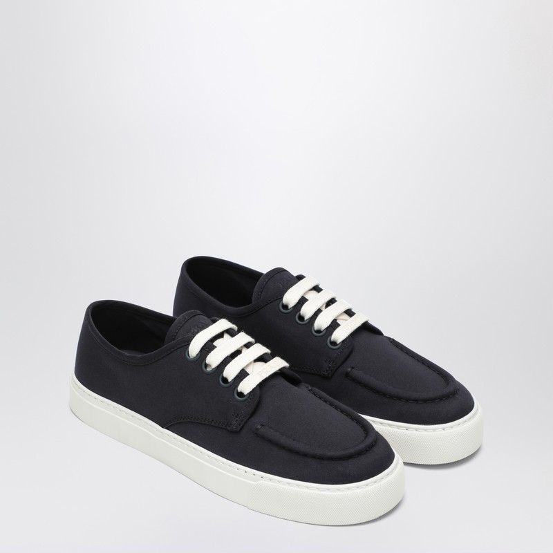 Prada Prada Sneakers Navy Blue In Cotton Canvas Size US 7 / EU 40 - 1 Thumbnail