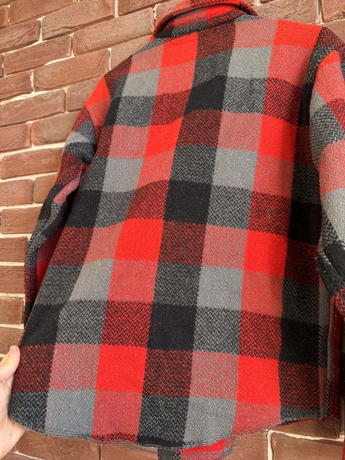Vintage Vintage melton Wool flannel Red button up shirt motorcycle M Size US M / EU 48-50 / 2 - 10 Thumbnail