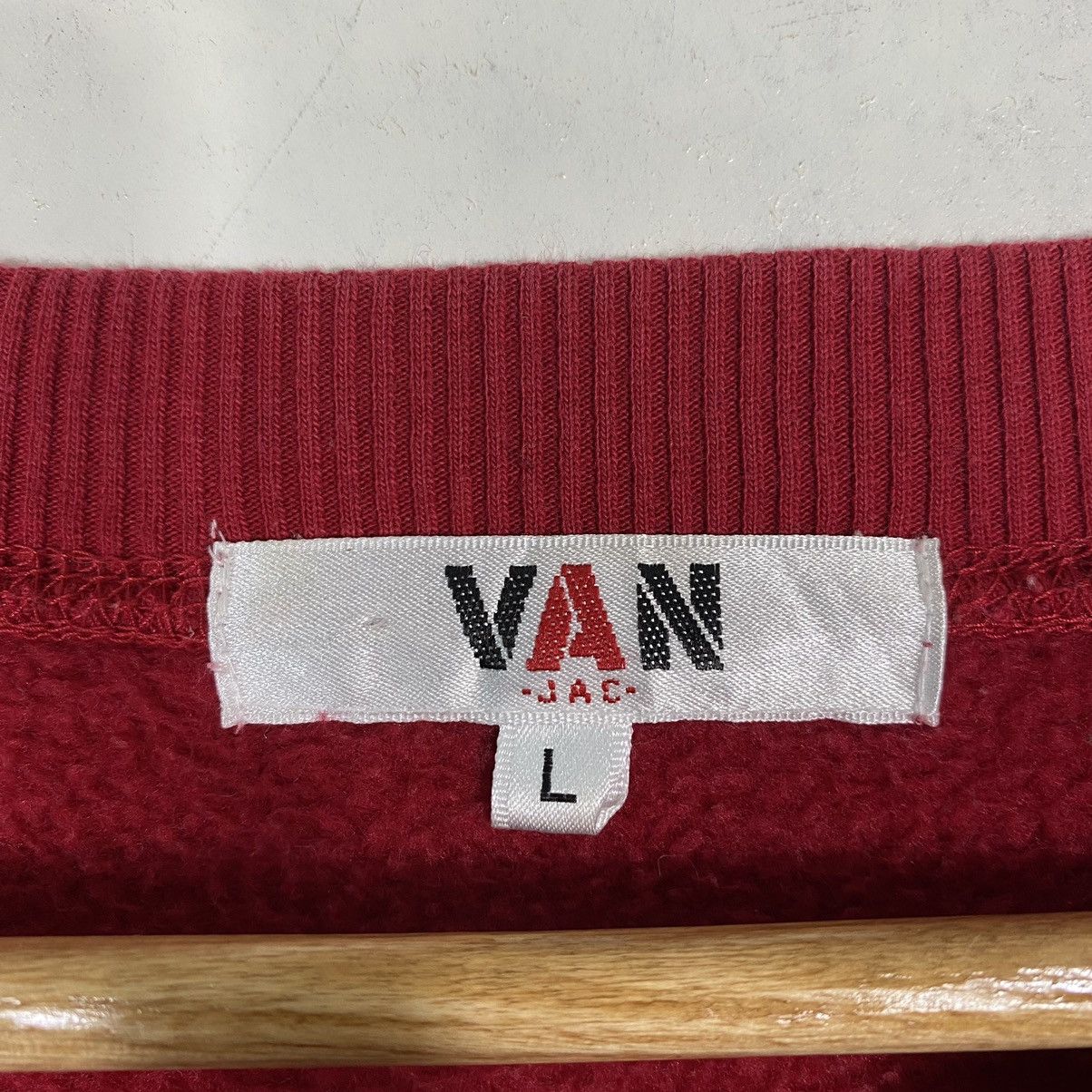 Japanese Brand × RIPVANWINKLE × Van Vintage Van Jac Big Back Logo Sweatshirt Size US L / EU 52-54 / 3 - 11 Thumbnail