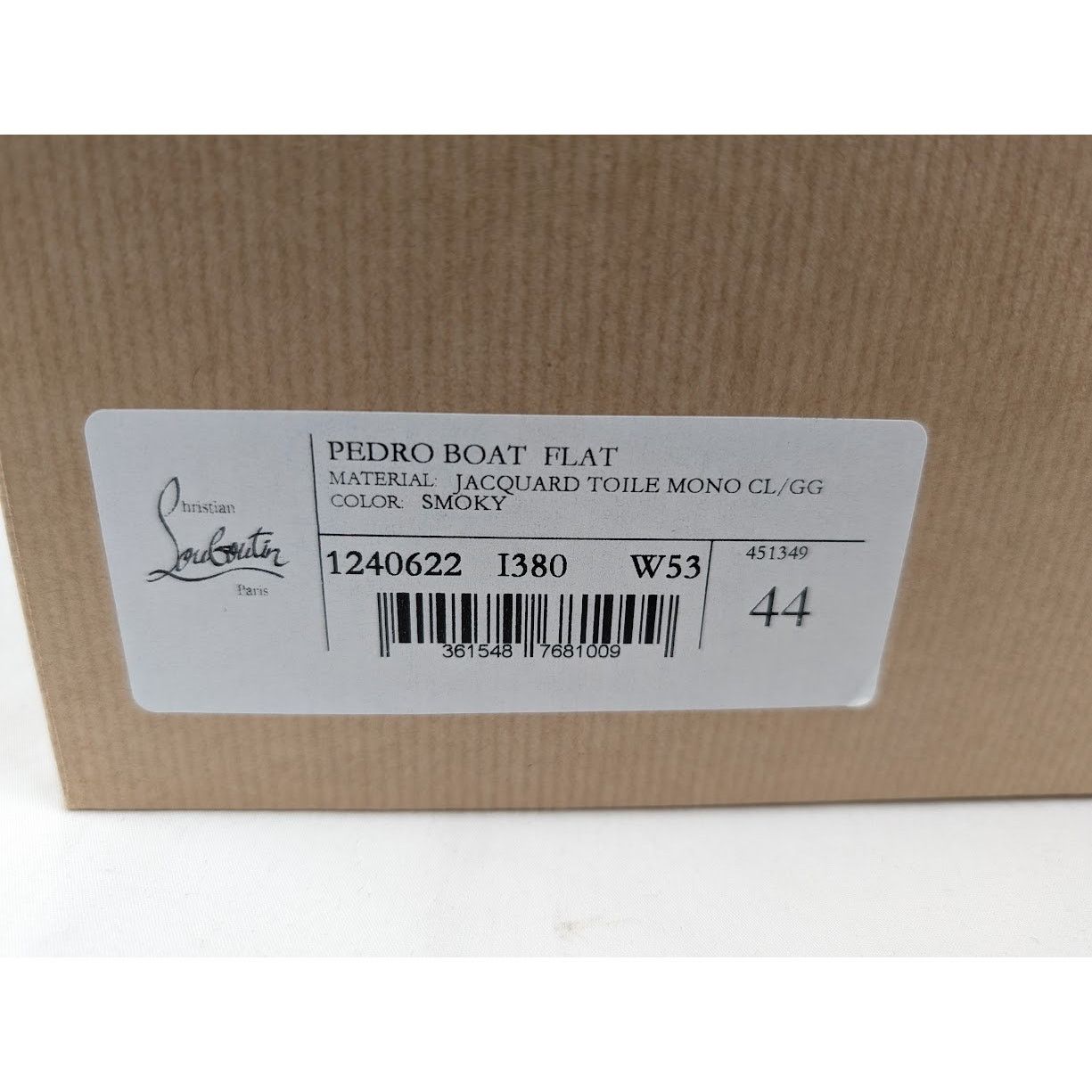 Christian Louboutin o1rshd1 Pedro Boat Flat Sneakers in Smoky Size US 11 / EU 44 - 22 Thumbnail