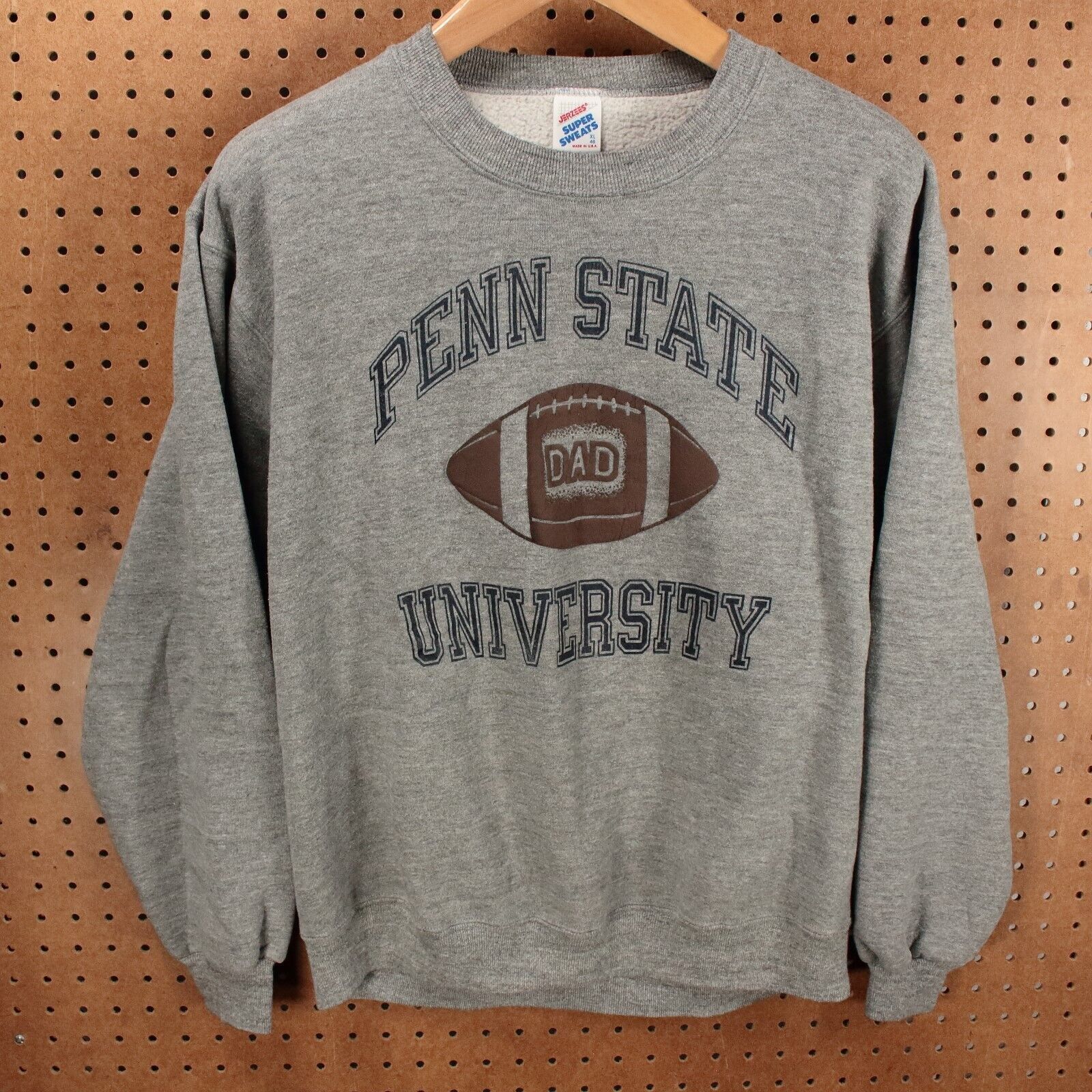 Jerzees vtg 80s 90s usa made triblend sweatshirt XL psu penn state