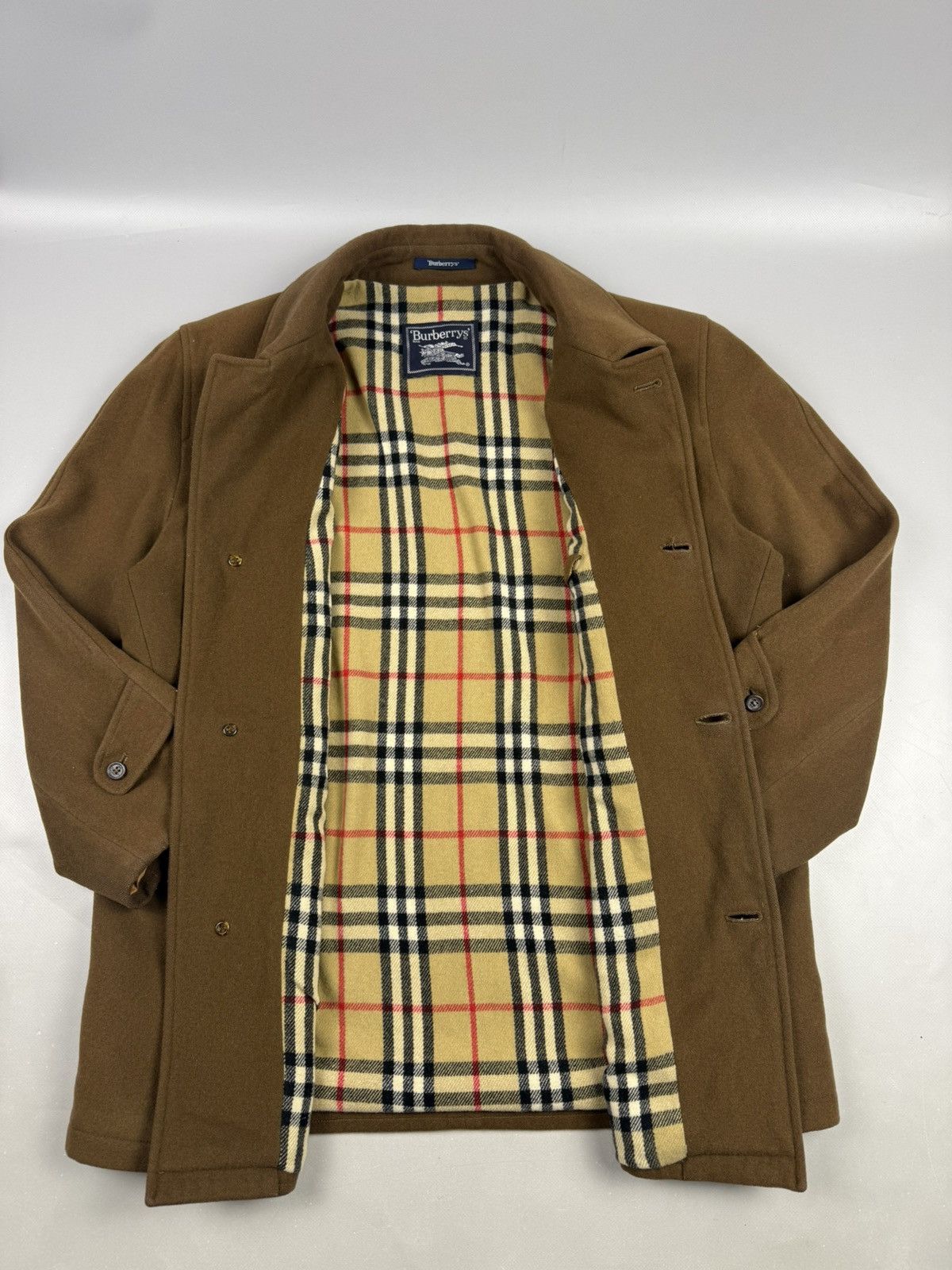 Burberry Burberry heavy coat brown full novacheck size S men Size US S / EU 44-46 / 1 - 6 Thumbnail