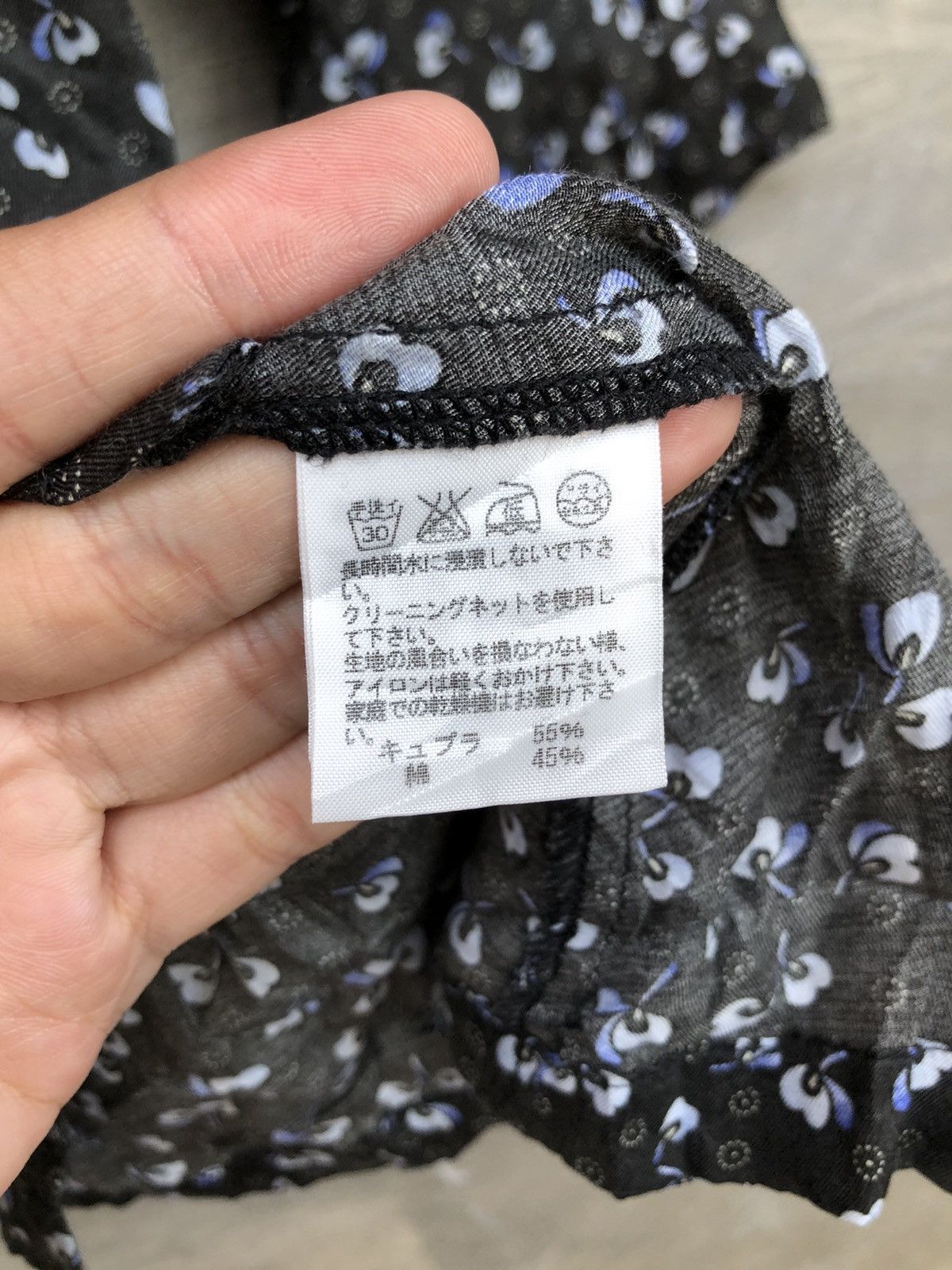 Issey Miyake Issey Miyake Zucca Flower Pattern Blouse Size M / US 6-8 / IT 42-44 - 6 Thumbnail