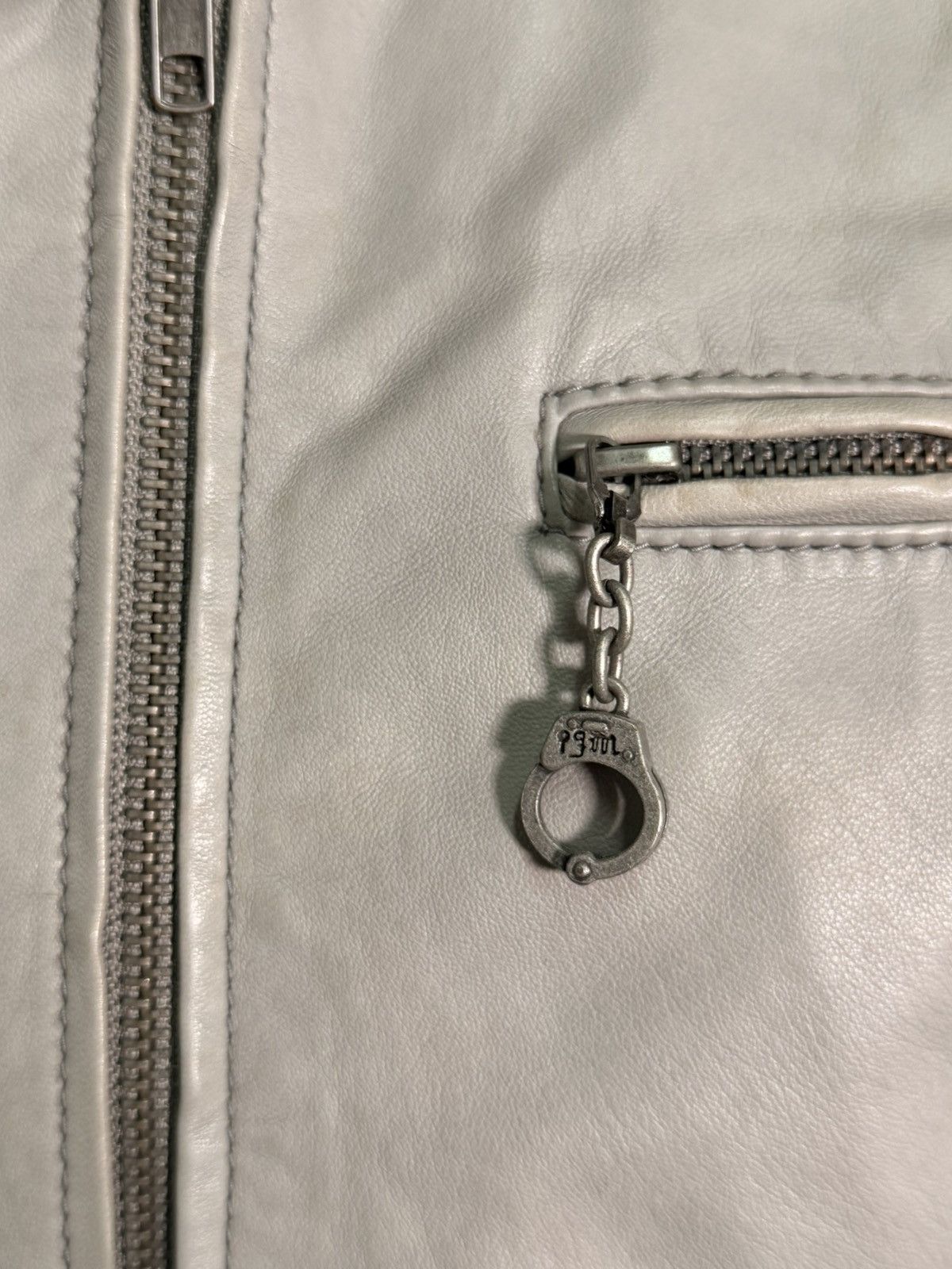 Juicy Couture Jeans Y2K Leather Hoodie with Handcuff Charm Size US M / EU 48-50 / 2 - 2 Thumbnail