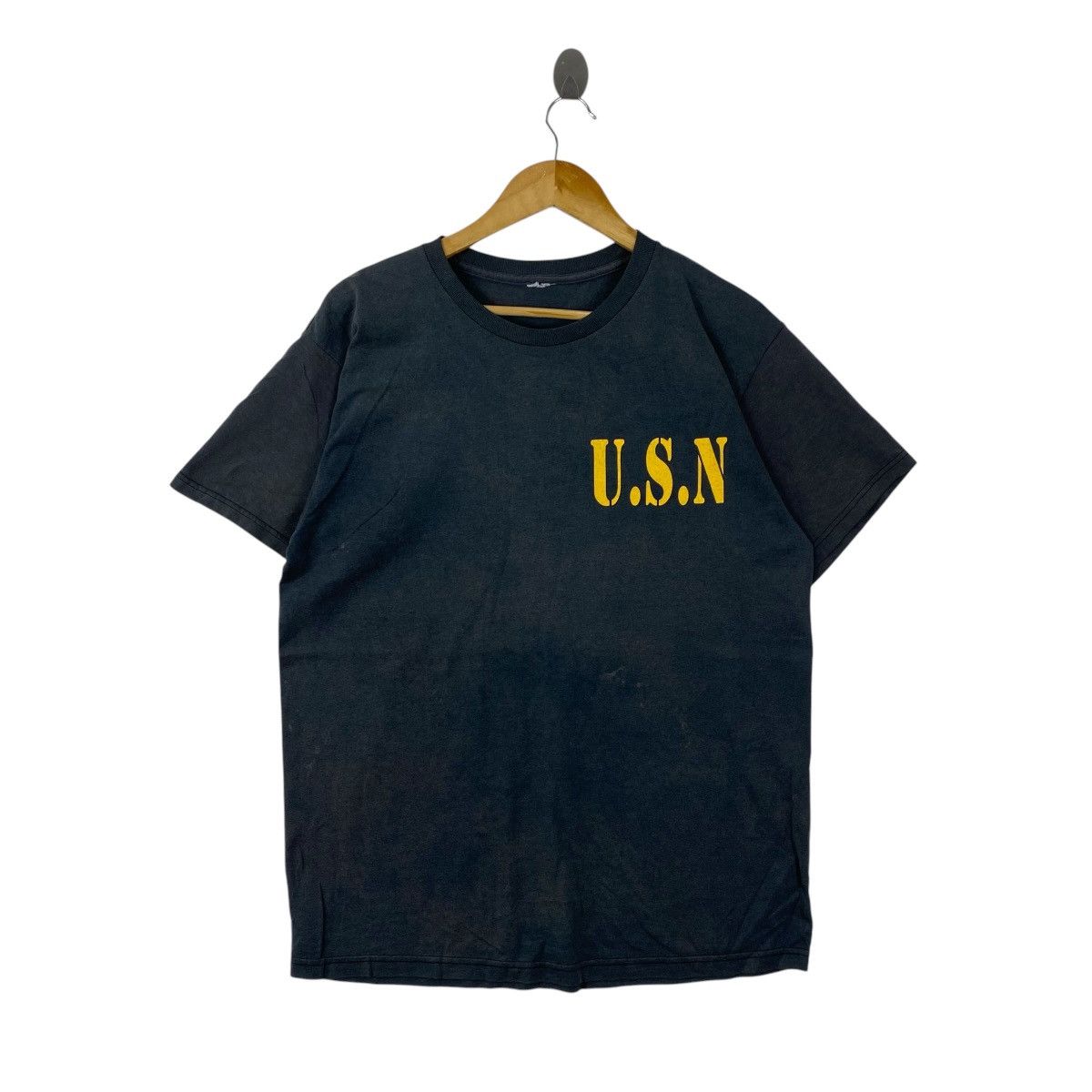 Vintage Vintage US Navy USN Graphic Tee Single Stitch M Size US M / EU 48-50 / 2 - 1 Thumbnail