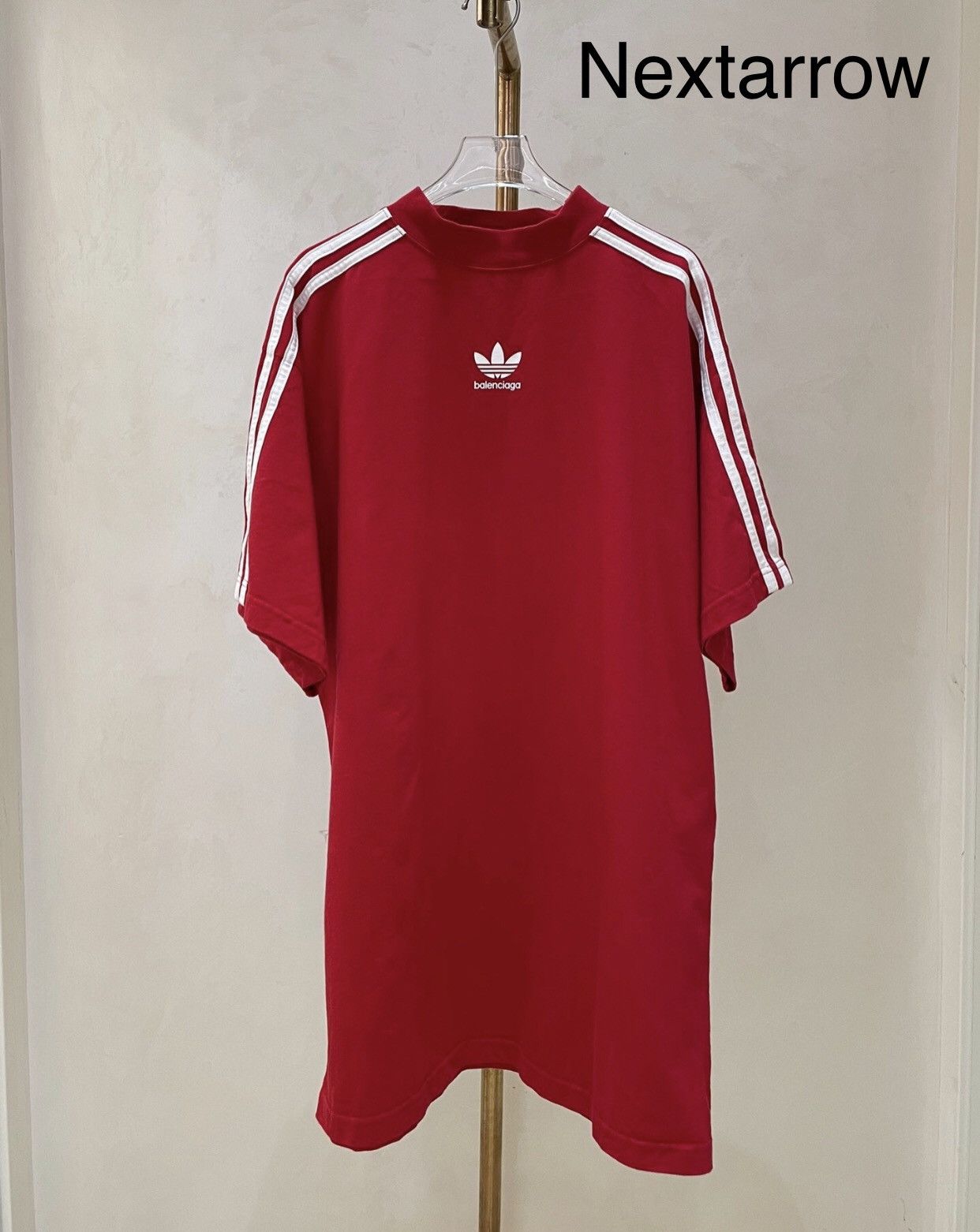 Balenciaga BALENCIAGA x ADIDAS Balenciaga Red Clover Short Sleeve Size S / US 4 / IT 40 - 1 Thumbnail