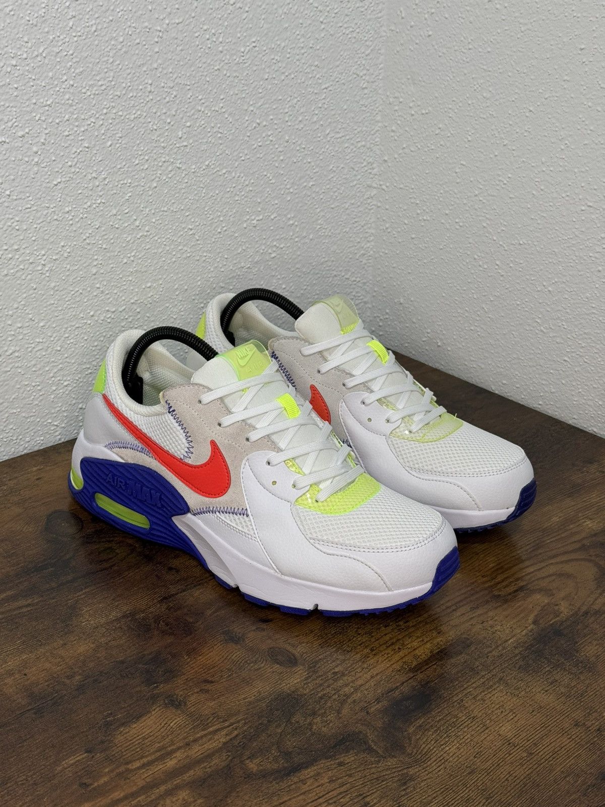 Nike Nike Air Max Excee White Indigo Burst Volt Bright Crimson Size US 9.5 / EU 42-43 - 1 Thumbnail