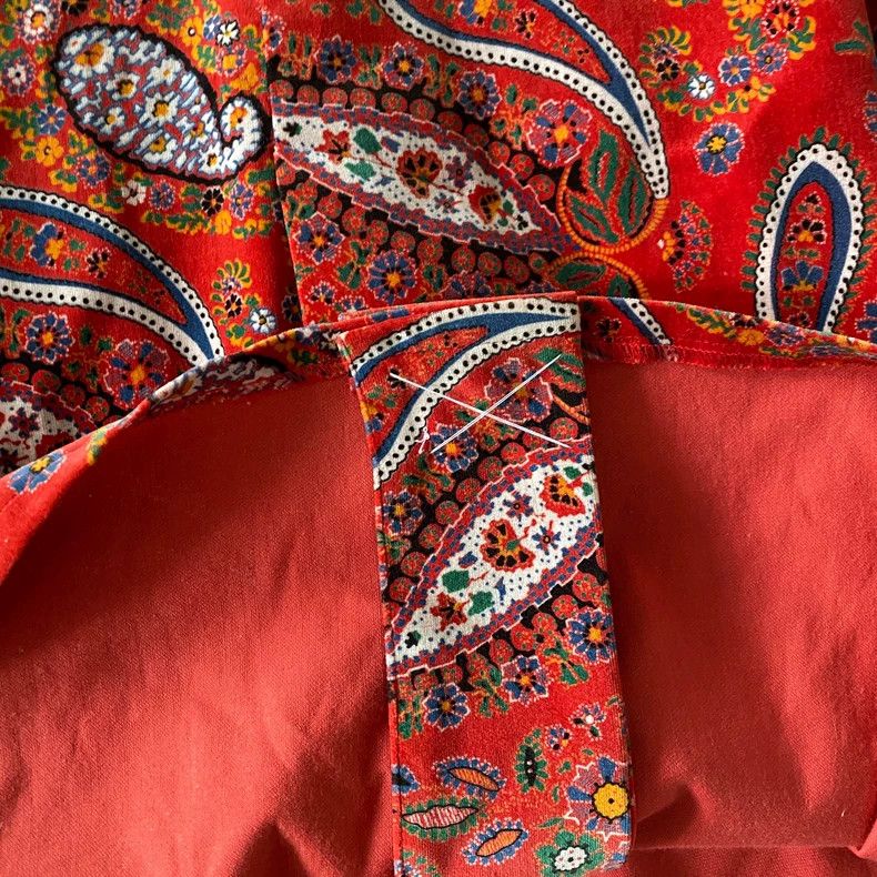 Kenzo KENZO sizeM Vintage red paisley dress Size 25" / US 0 / IT 36 - 6 Thumbnail