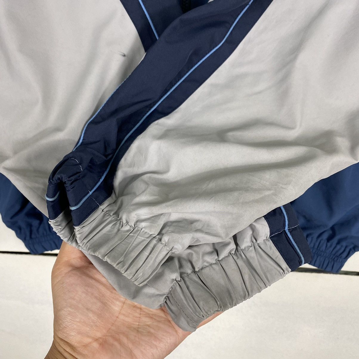 Japanese Brand × Lacoste 💥LACOSTE BIG LOGO STRIPED SPORT WINDBREAKER JACKET Size US L / EU 52-54 / 3 - 7 Thumbnail