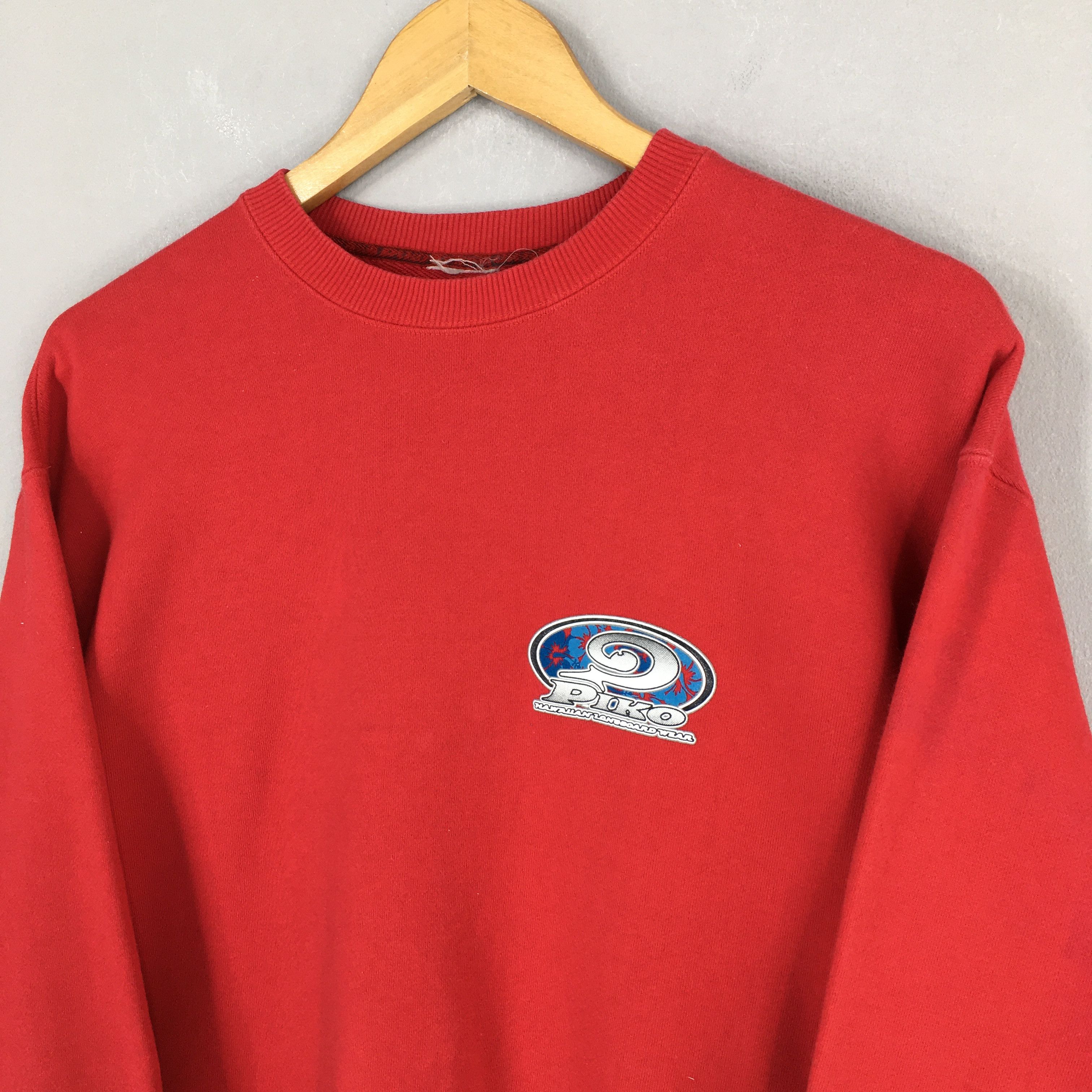 Vintage Vintage Piko Surf Red Sweatshirt Medium Size US M / EU 48-50 / 2 - 5 Thumbnail