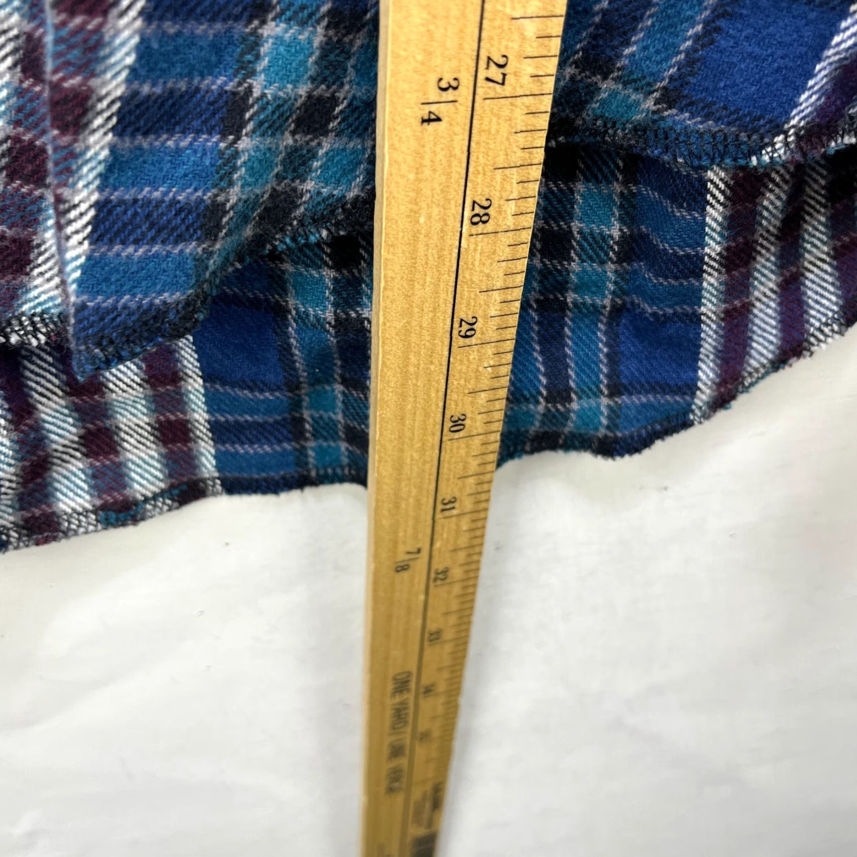 Wrangler VINTAGE Wrangler Plaid Shirt XLT Long Sleeve Snap Button-Up Flannel Mens 90s Blue Size US XL / EU 56 / 4 - 7 Thumbnail
