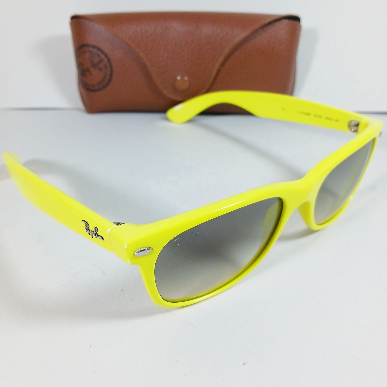 RayBan Ray Ban RB2132 Neon Yellow New Wayfarer Unisex Sunglasses Size ONE SIZE - 1 Thumbnail