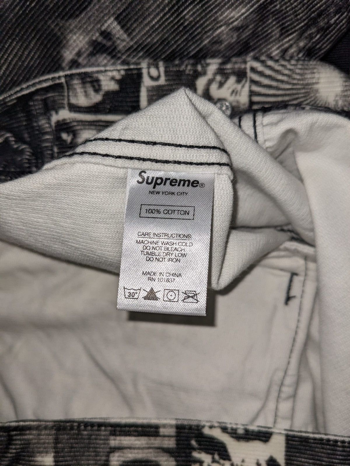 Supreme SS18 SUPREME VIBRATIONS CORDUROY TRUCKER JACKET WHITE S Size US S / EU 44-46 / 1 - 5 Thumbnail