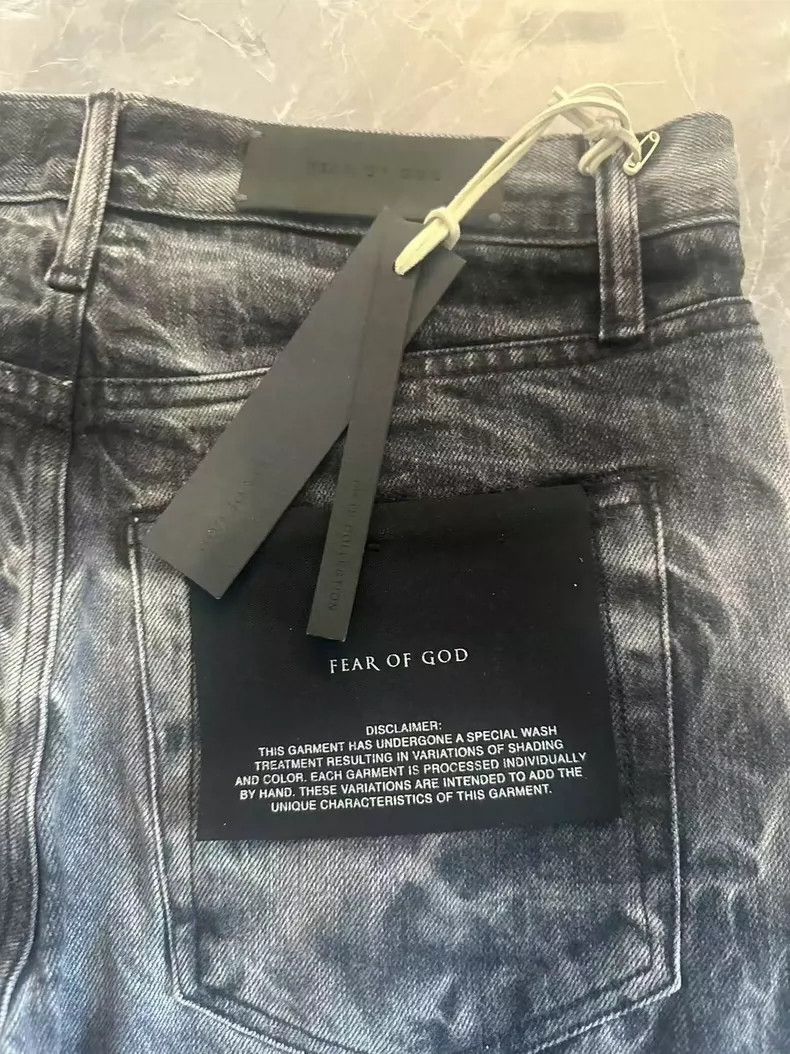 Fear of God Fear of God Black water corrugated jeans Size US 29 - 4 Thumbnail