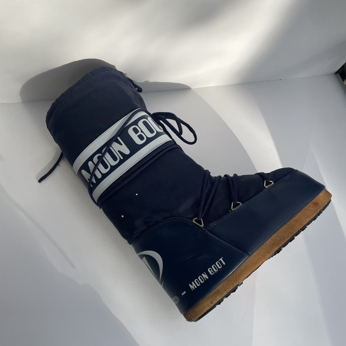 Moon Boot Navy Tall Nylon Moon Boots Size US 10 / EU 43 - 7 Thumbnail