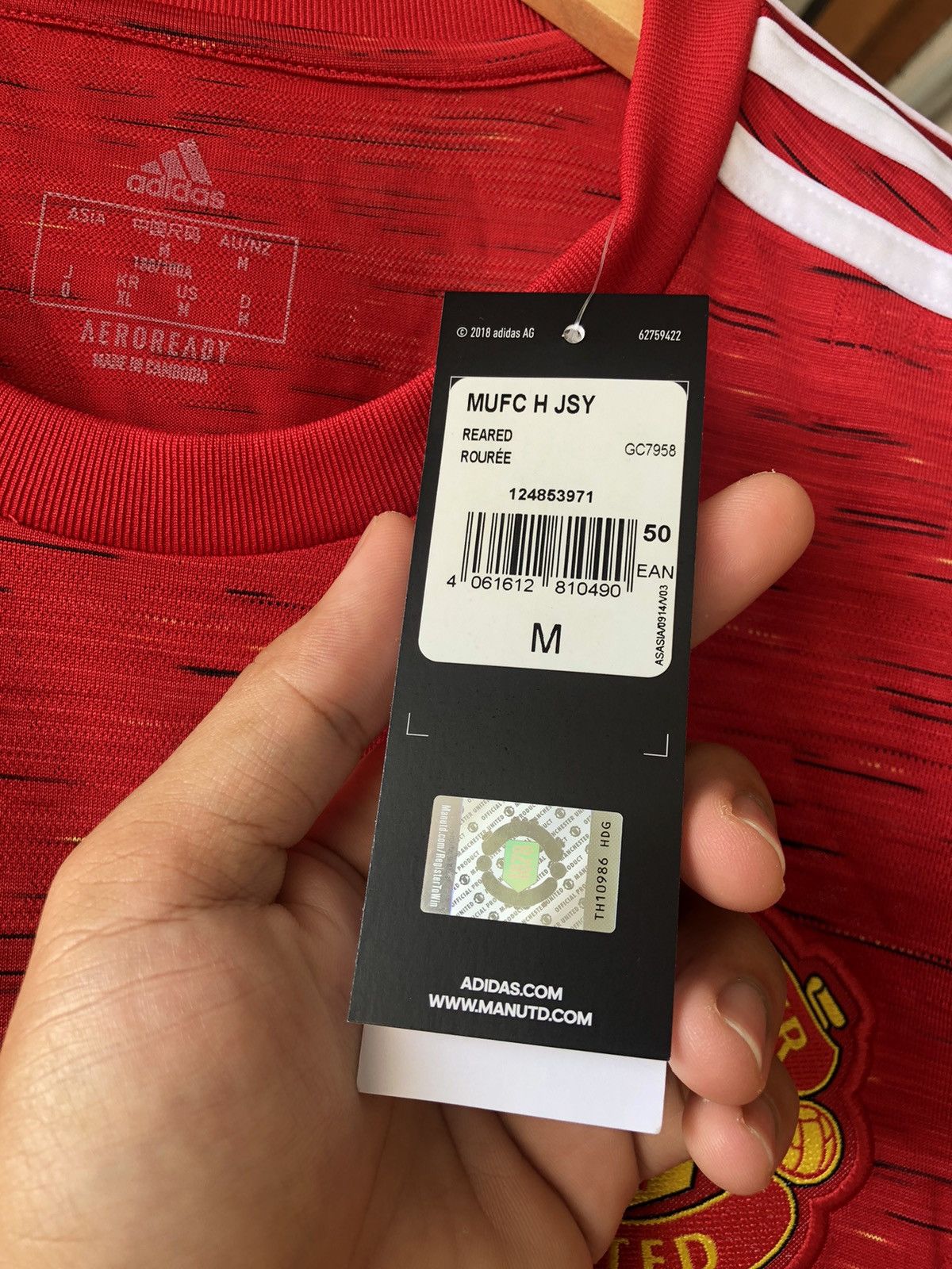 Adidas Authentic❗️Adidas Manchester United Jersey Size US M / EU 48-50 / 2 - 5 Thumbnail