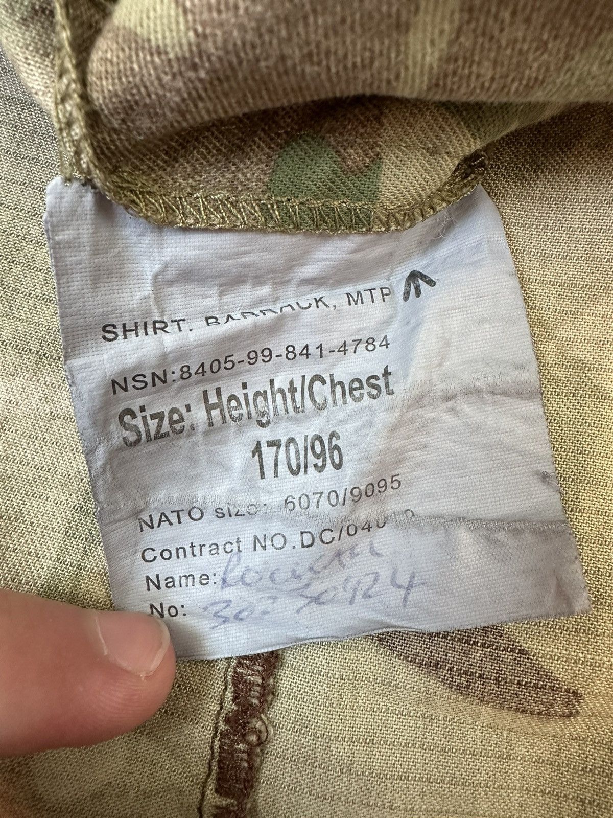 Vintage British Army MTP Camo Combat Shirt Vintage Military Size US M / EU 48-50 / 2 - 9 Thumbnail