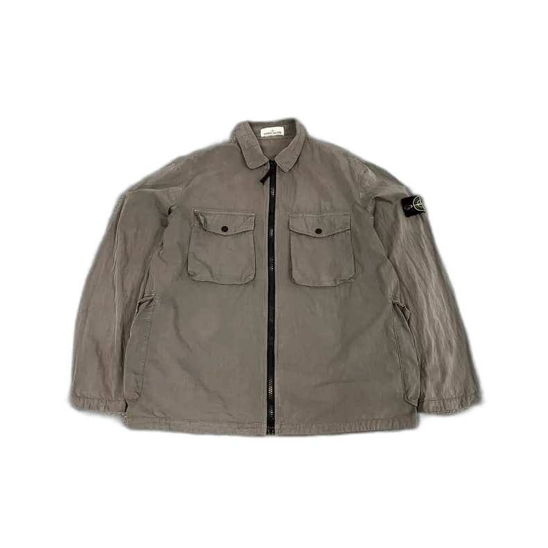 Stone Island Stone Island Brown Shirt Jacket with Pockets Size US XL / EU 56 / 4 - 1 Thumbnail