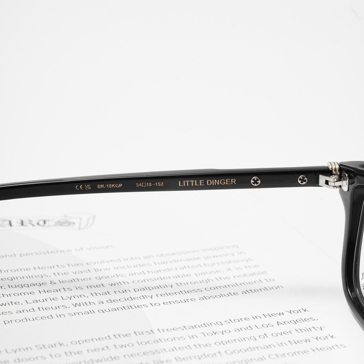 Chrome Hearts CHROME HEARTS LITTLE DINGER BLACK- 18KGP GLASSES Size ONE SIZE - 5 Thumbnail