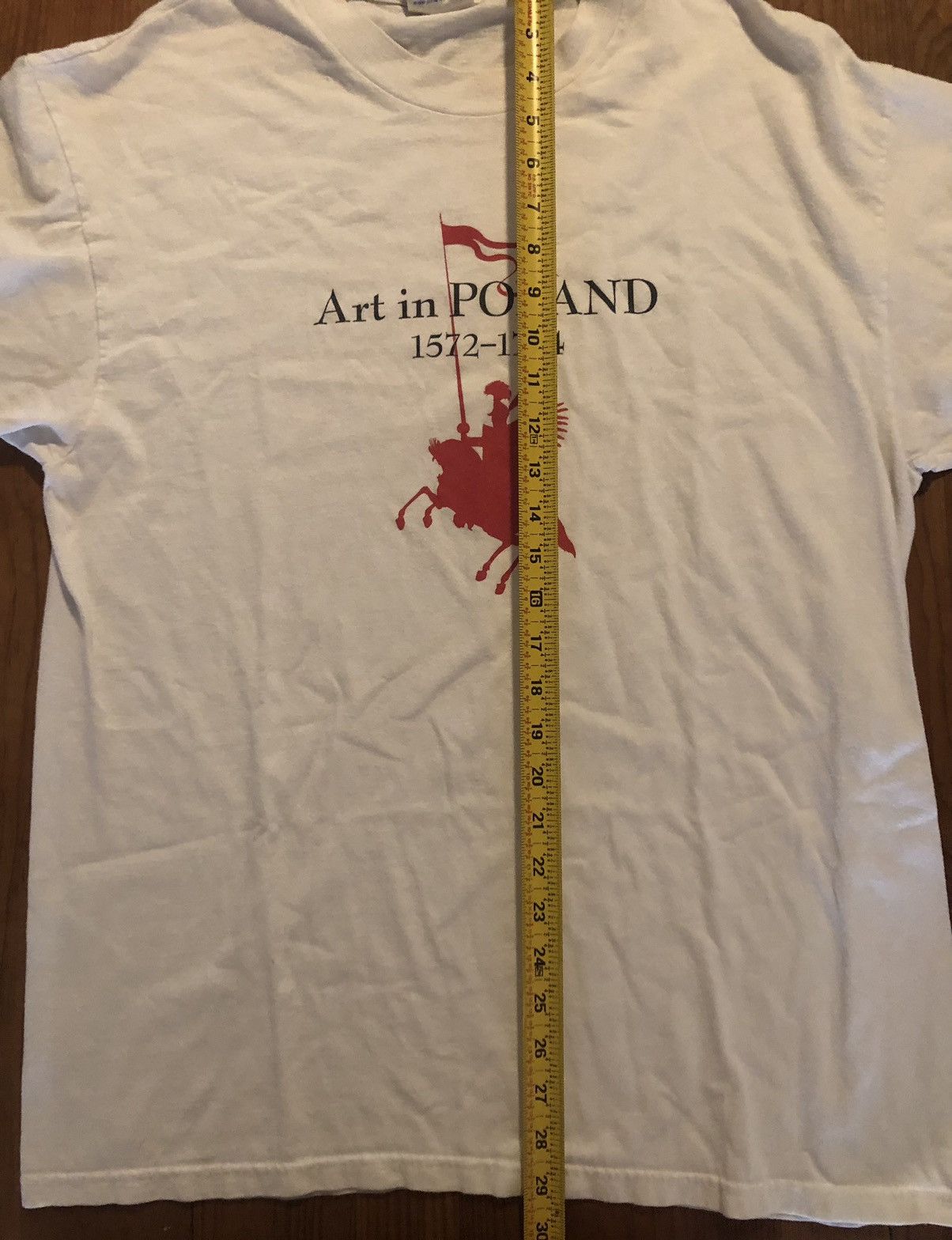 Vintage Vintage 90s “Art In Poland” T Shirt S/L Size US L / EU 52-54 / 3 - 8 Thumbnail
