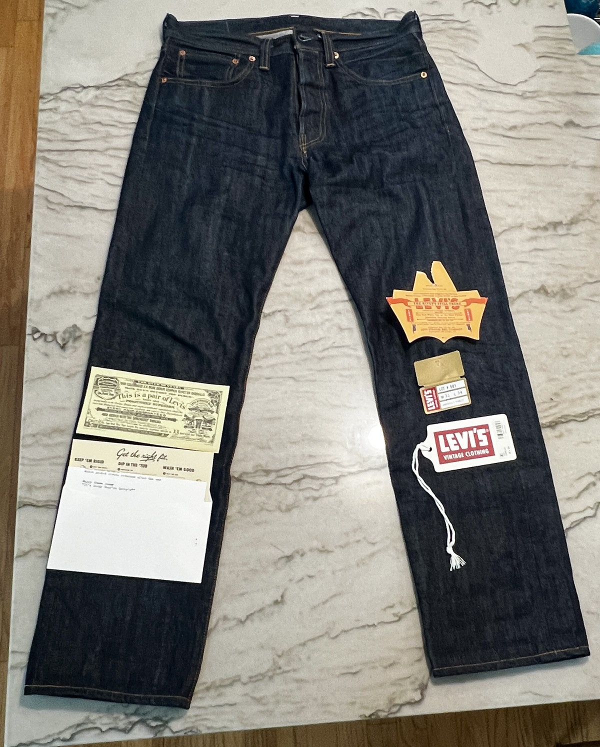 Levi's × Levi's Vintage Clothing Levi’s LVC 1947 501 Japanese Selvedge Jeans Size US 32 / EU 48 - 1 Thumbnail