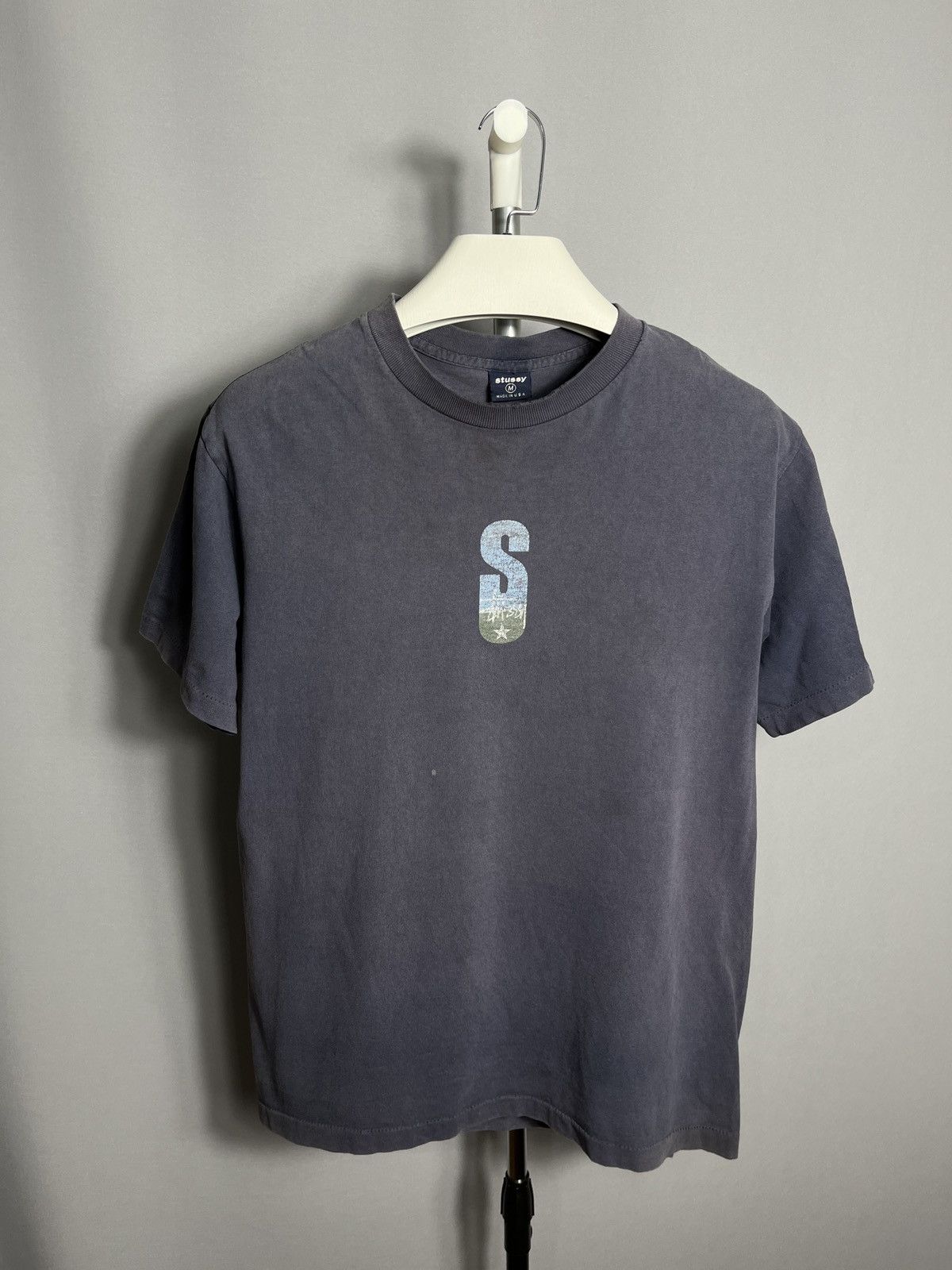 Stussy Stussy T Shirt Mens Blue Streetwear Skate Made in USA 90s Size US M / EU 48-50 / 2 - 2 Thumbnail