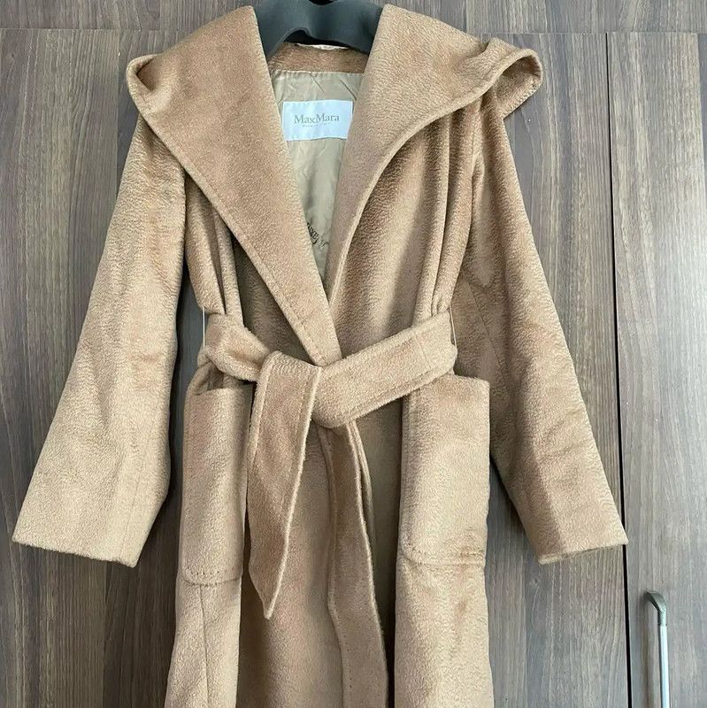 Max Mara MaxMara Cozy Camel Alpaca Wool Coat 0089 Size XXS / US 00 / IT 34 - 1 Thumbnail