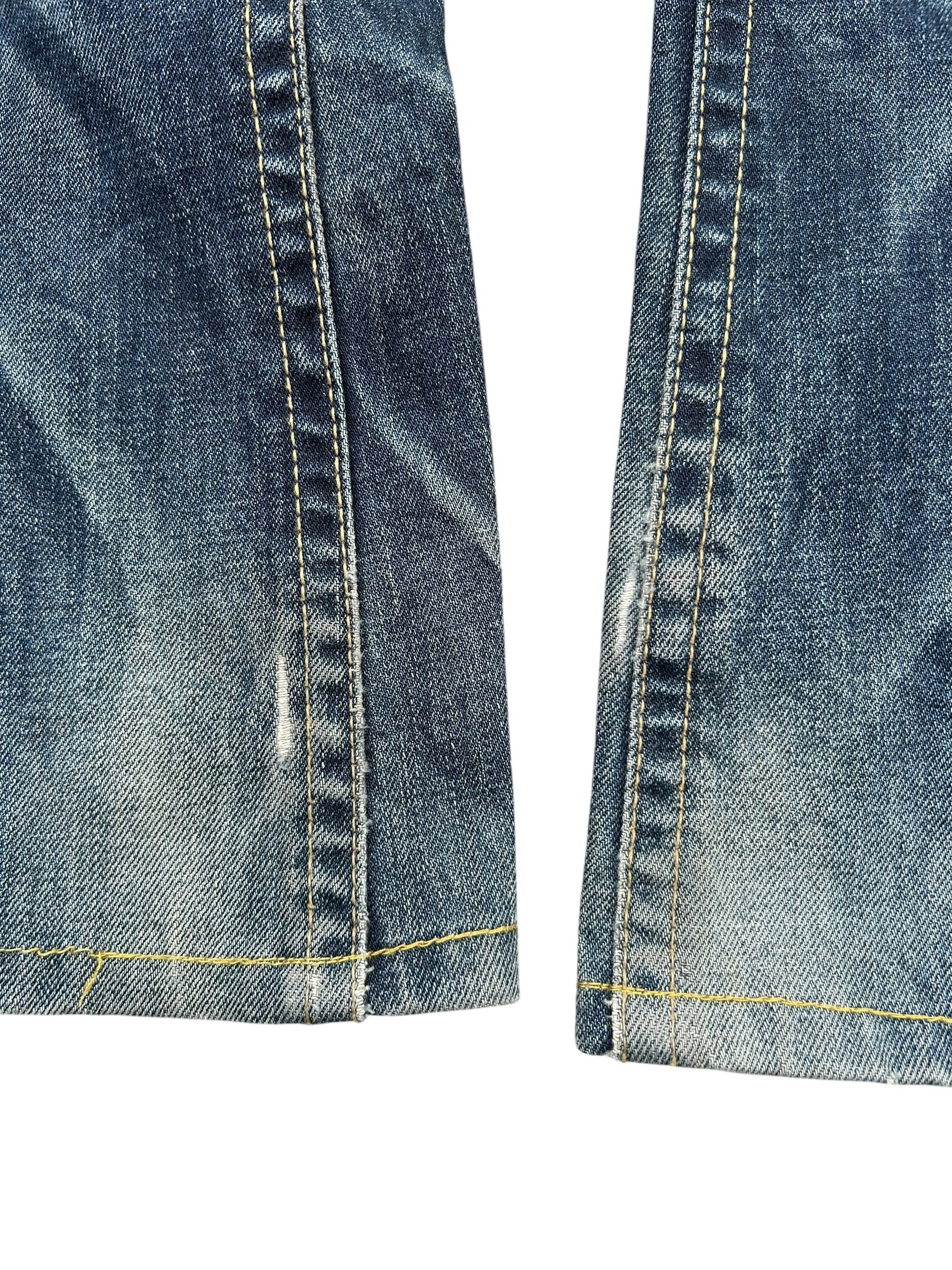 Japanese Brand × Kapital × Vintage Flare Lolita Male Japanese Punk Bondage Denim Jeans Size US 29 - 13 Thumbnail