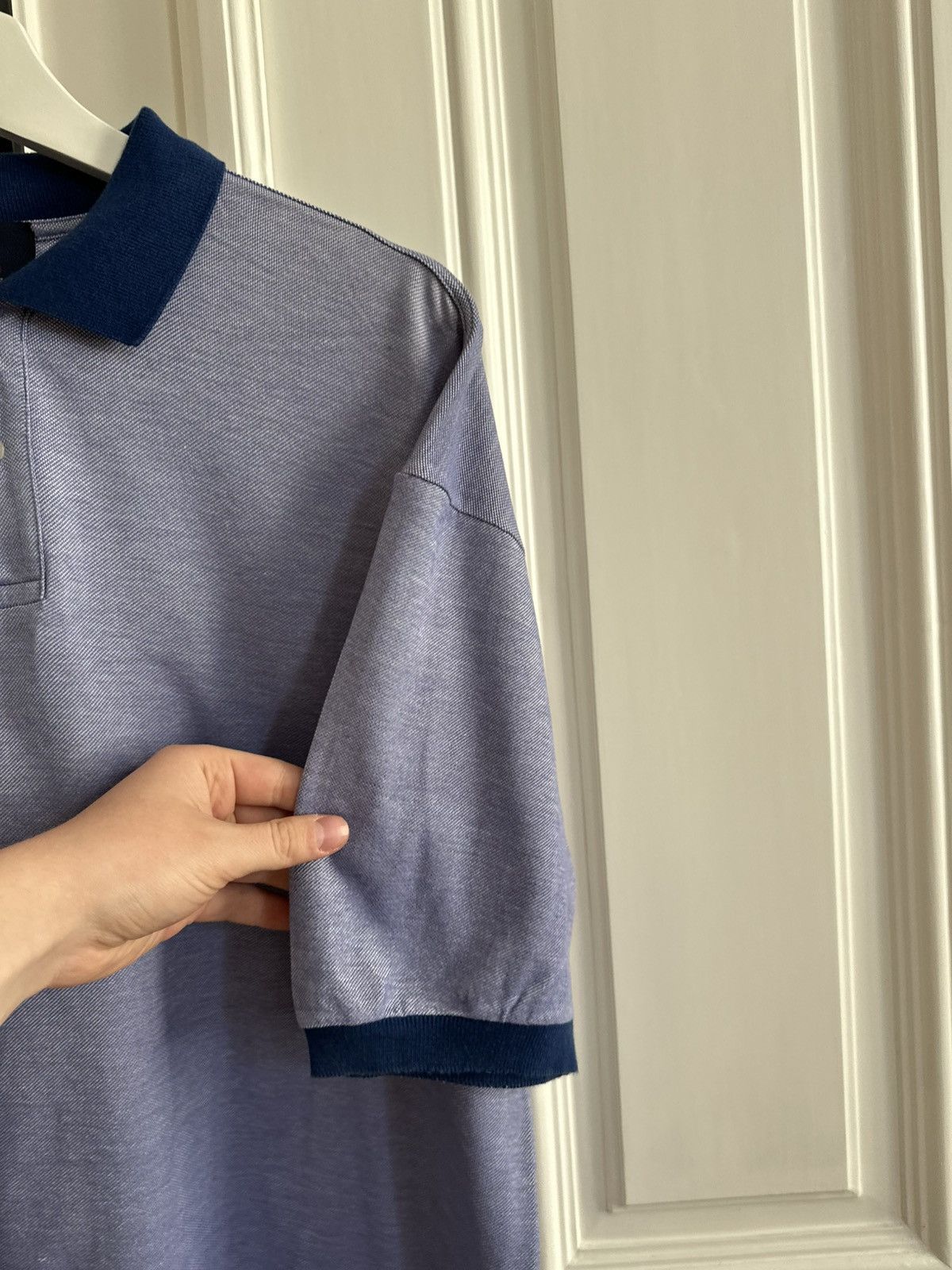 Ermenegildo Zegna Ermenegildo Zegna Yacting Vintage Luxuru Cropped 90s Polos Size US L / EU 52-54 / 3 - 4 Thumbnail