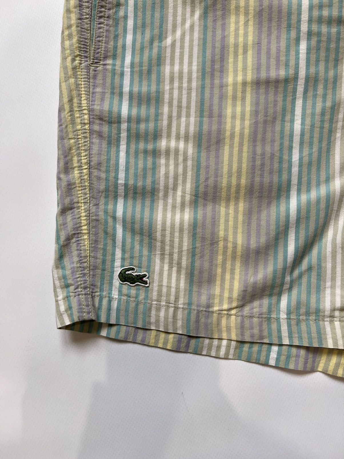 Lacoste Lacoste Shorts Vintage 90s Swim Striped Size US 32 / EU 48 - 3 Thumbnail