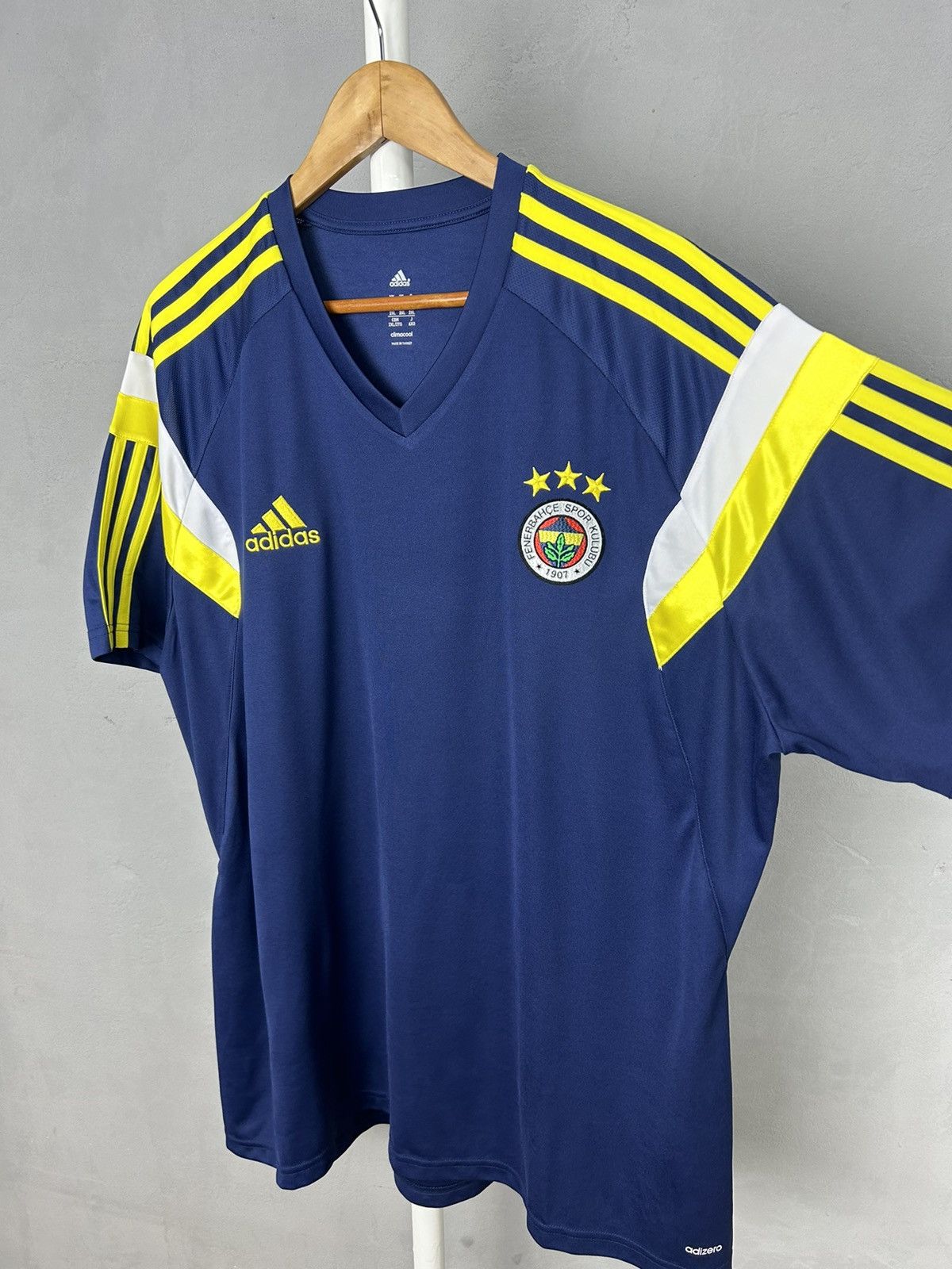 Adidas Fenerbache adidas 2014-15 Training Shirt jersey Size US XXL / EU 58 / 5 - 4 Thumbnail