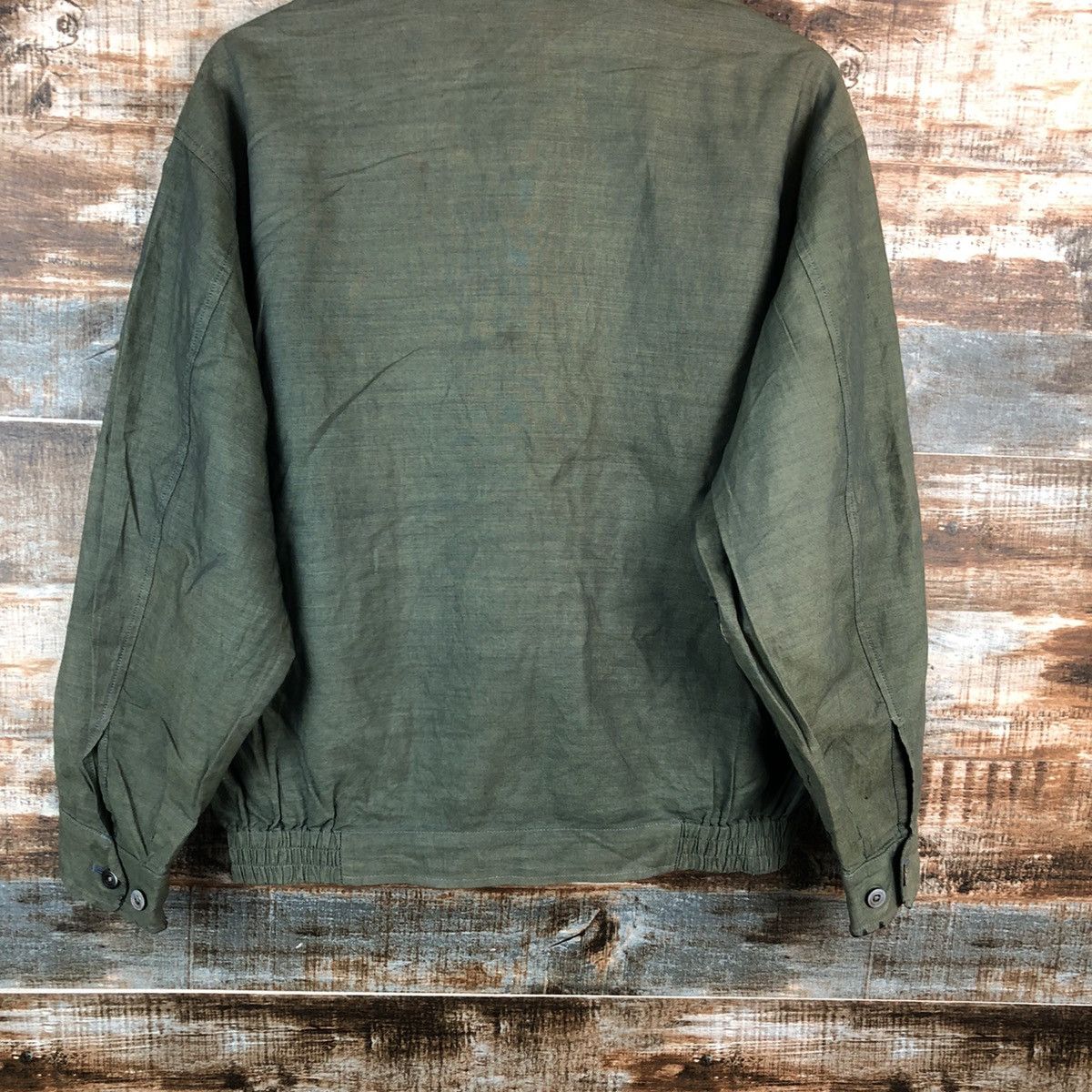 Burberry Burberrys vintage Green Bombers Jacket #A2510 Size US L / EU 52-54 / 3 - 15 Thumbnail