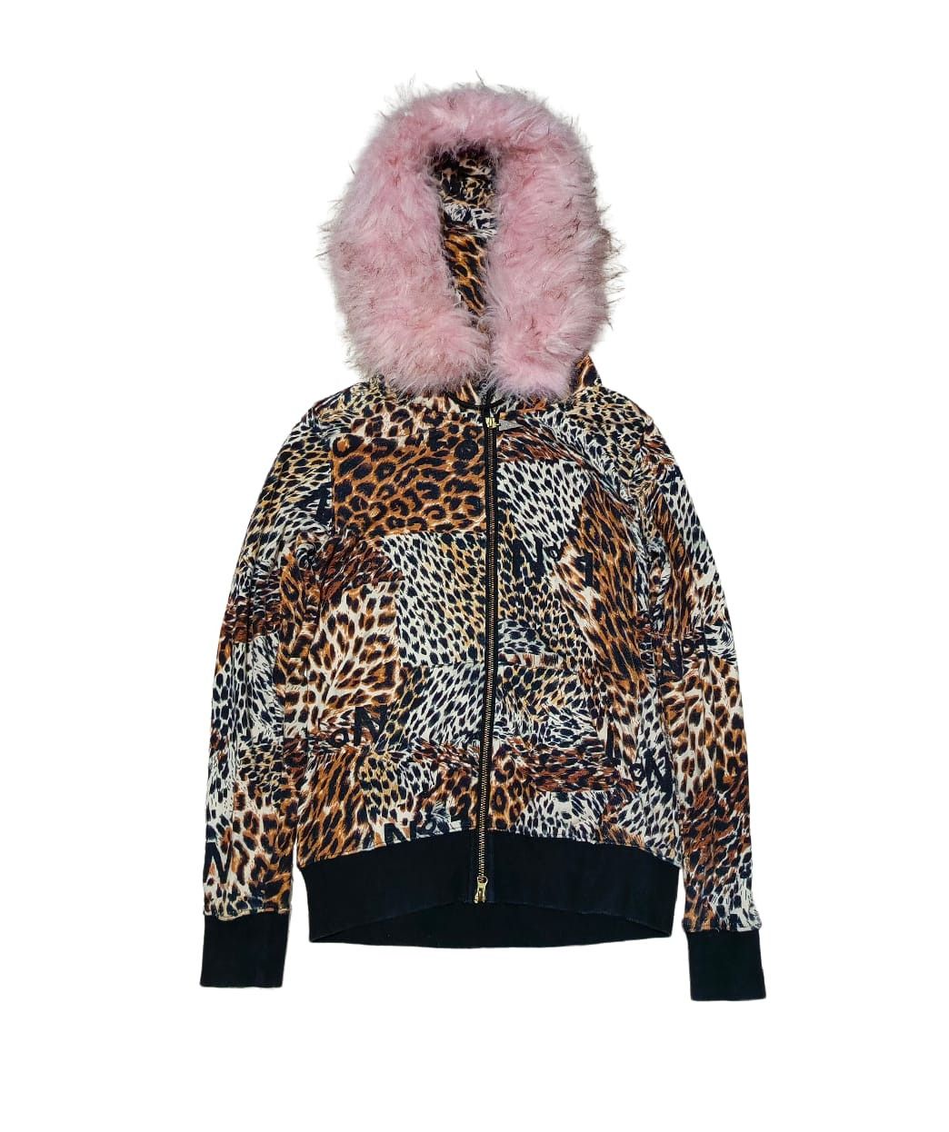 image of Beauty Beast x If Six Was Nine Pink Fur Hoodie Leonard Light Style Lgb Ifsixwasnine in Leopard (Siz