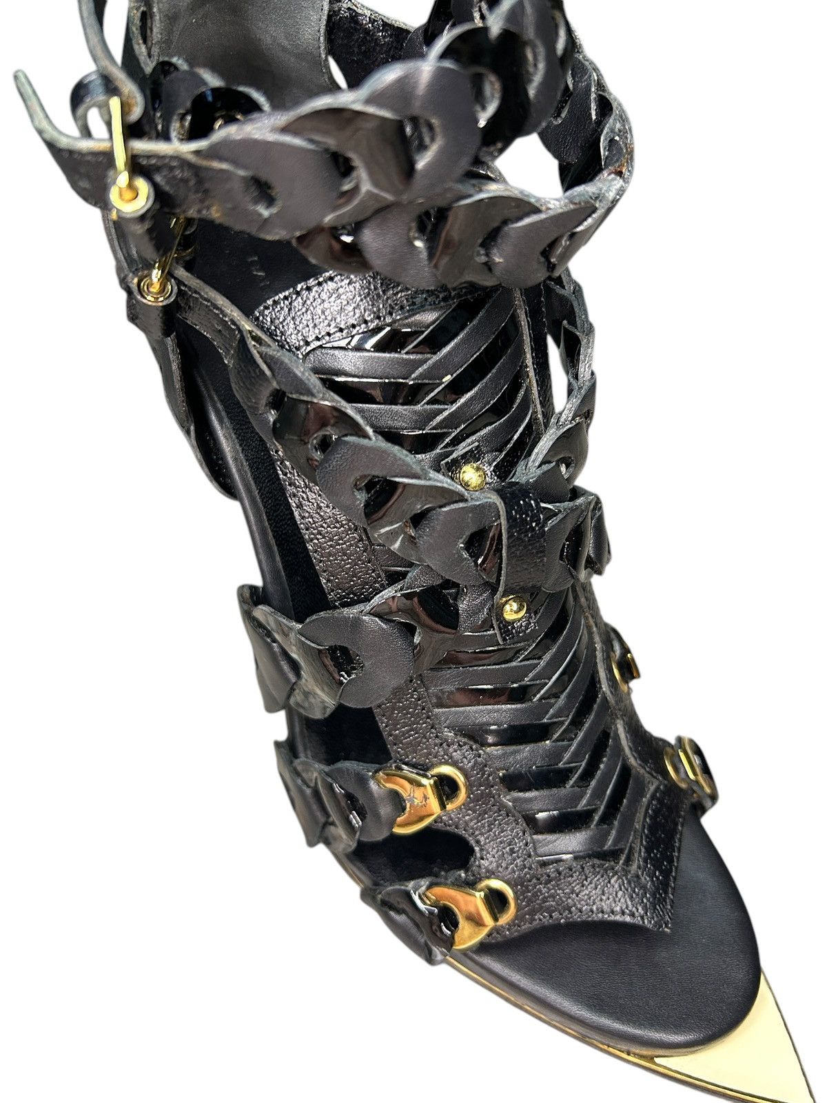 Balenciaga S/S 08 Nicolas Ghesquière Gladiator Heels Size US 8 / IT 38 - 10 Thumbnail